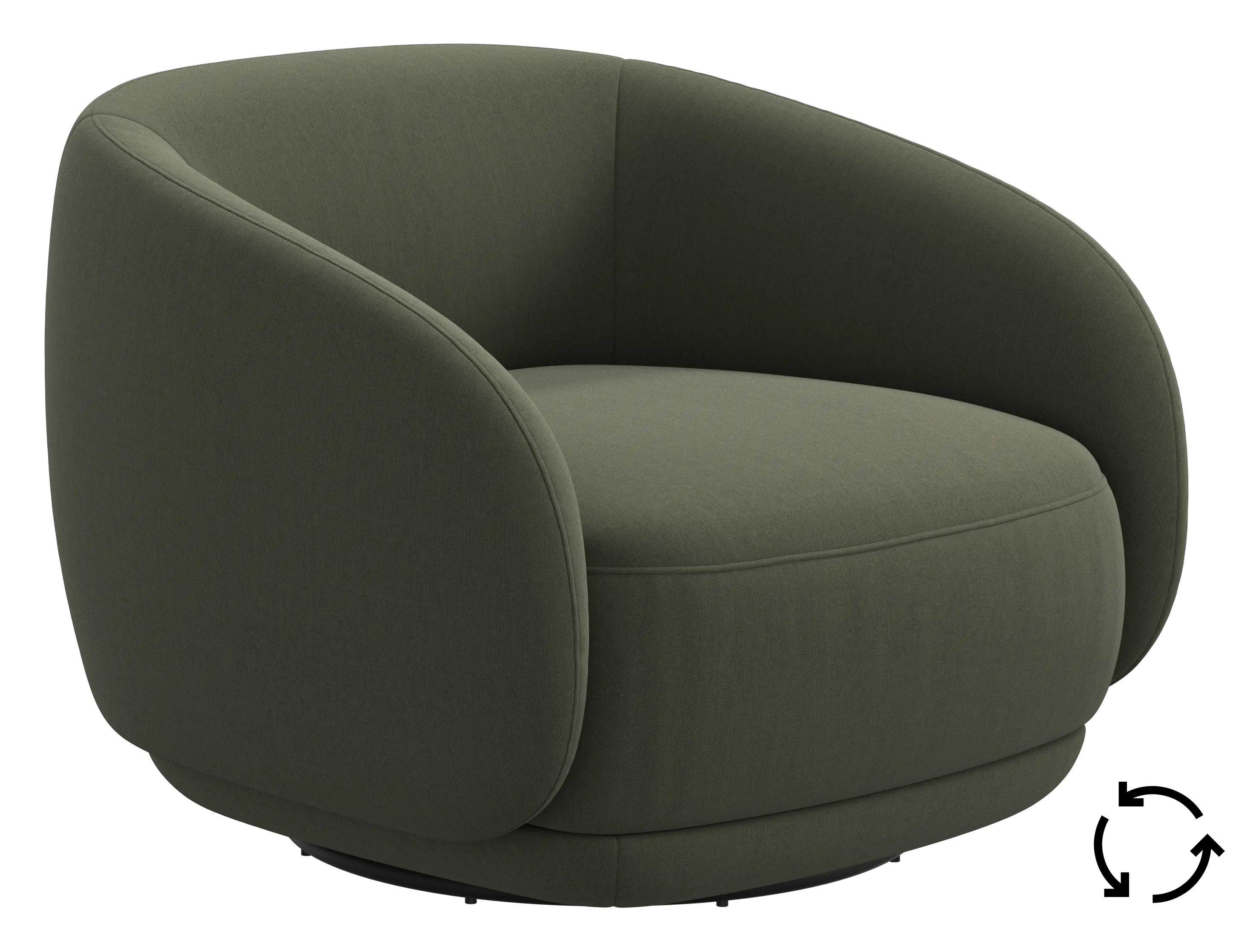 Bolzano armchair with swivel function