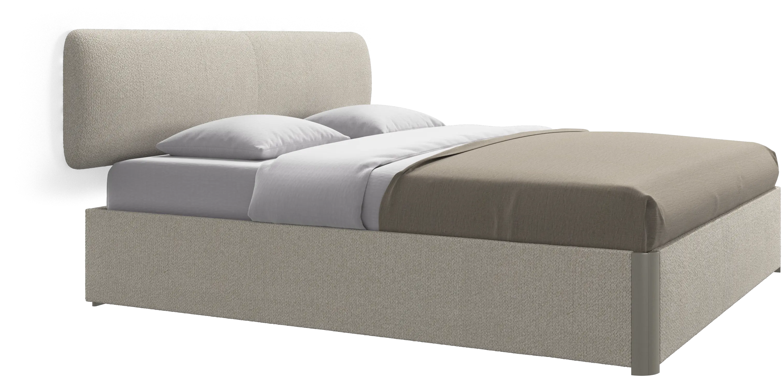 Element bed, wall-mounted headboard, with slats, excl. mattress