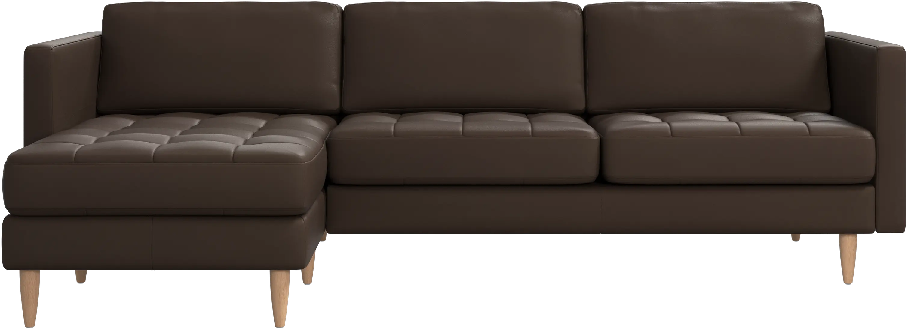 Osaka sofa with resting unit, tufted seat