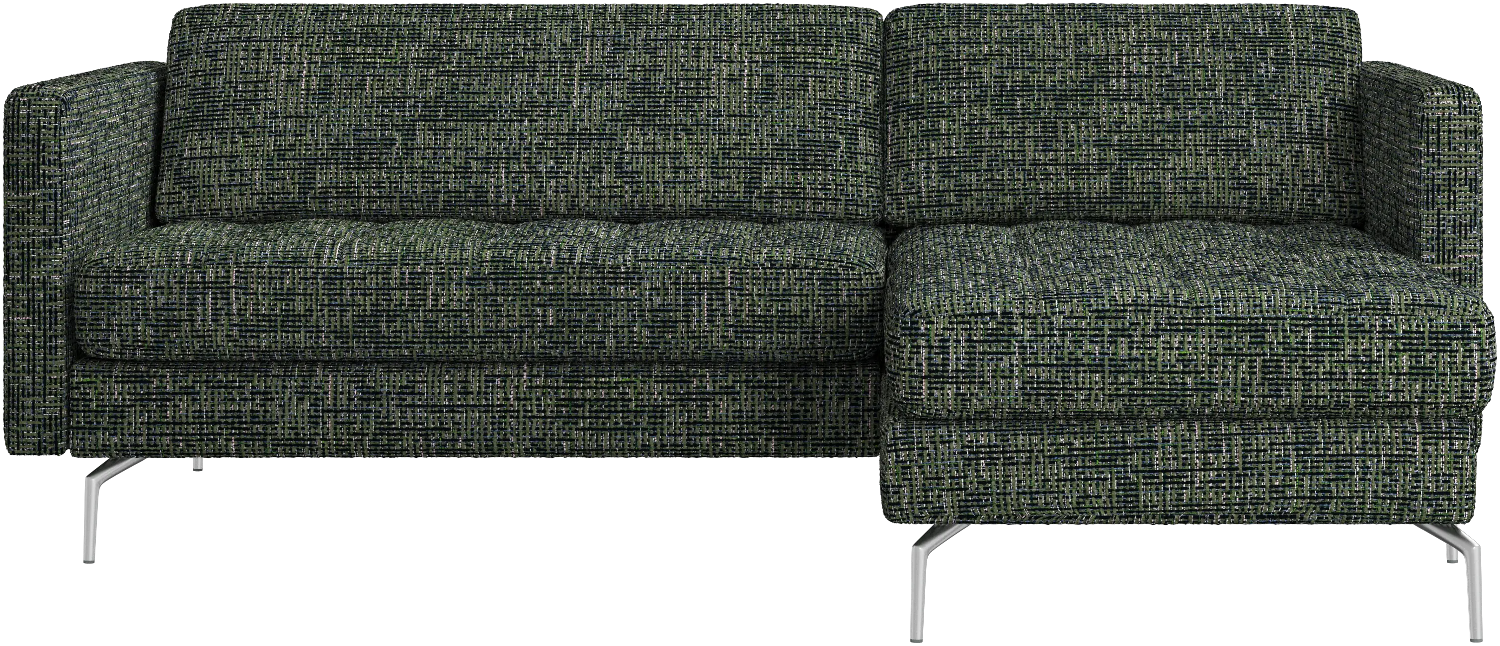 Osaka sofa with resting unit, tufted seat