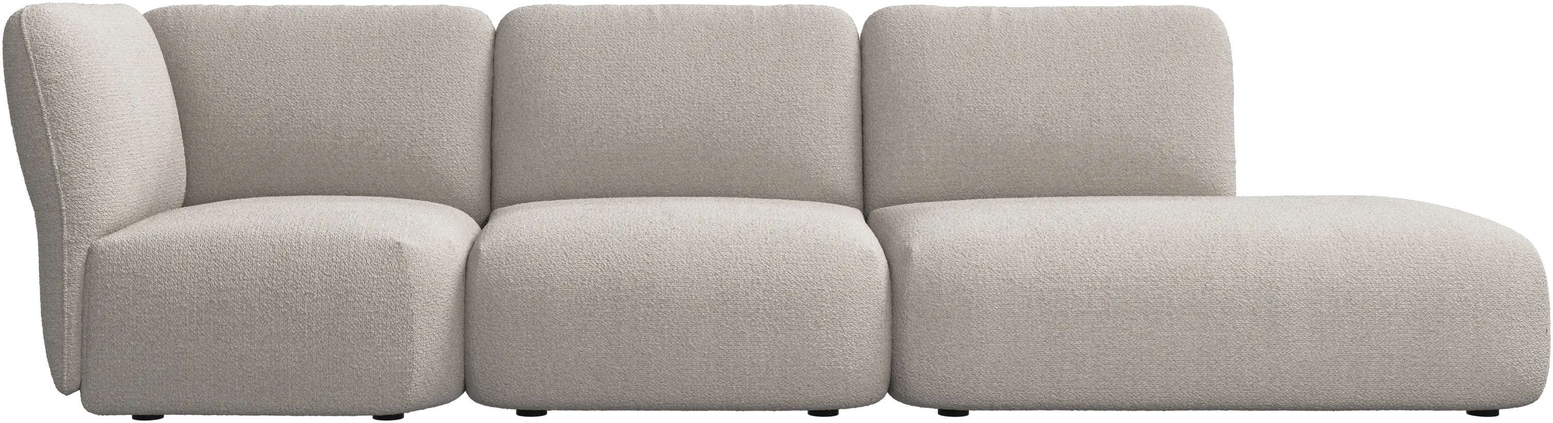 Paraggi sofa with lounging unit left