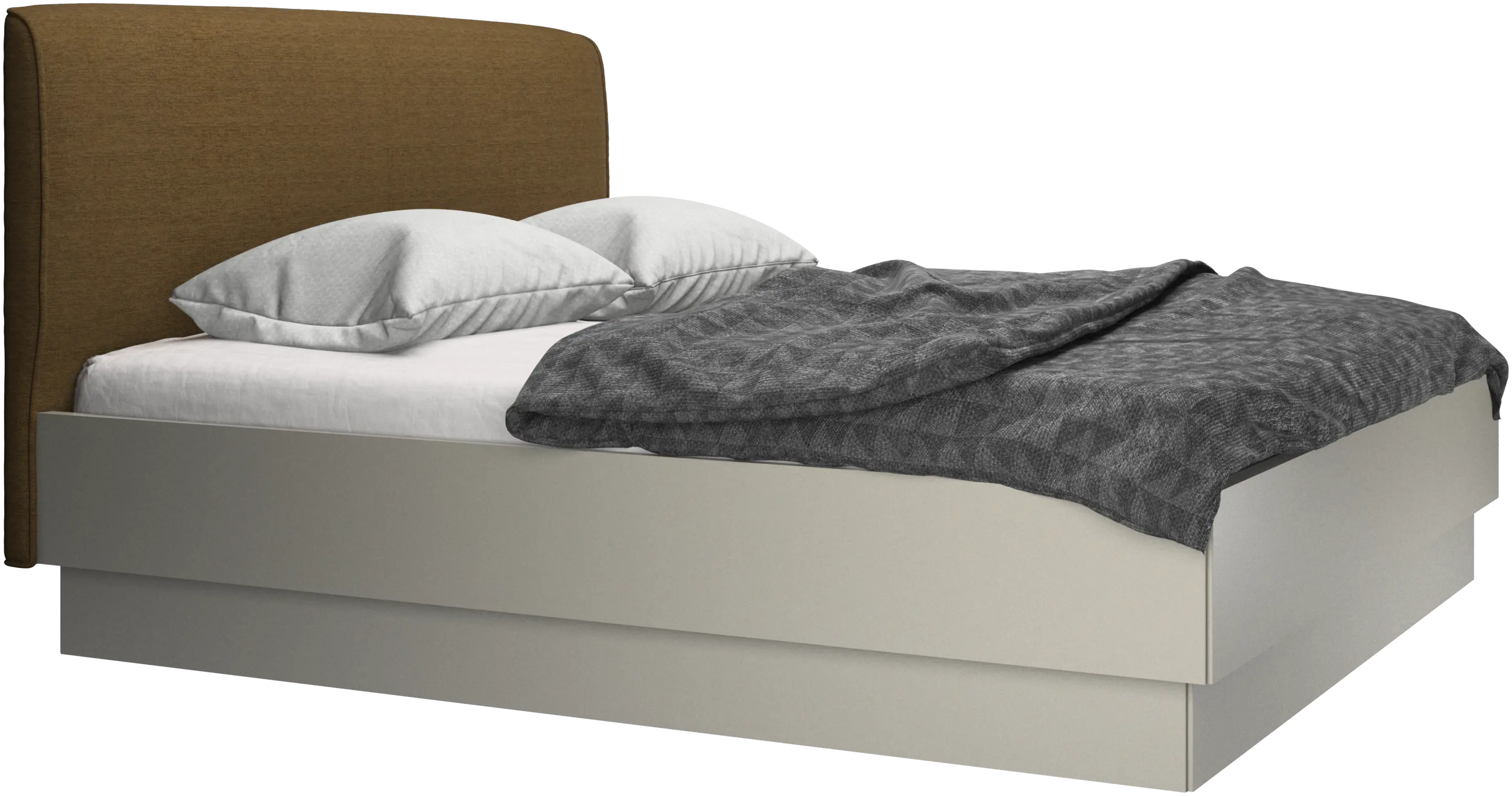 Houston, upholstered bed with storage