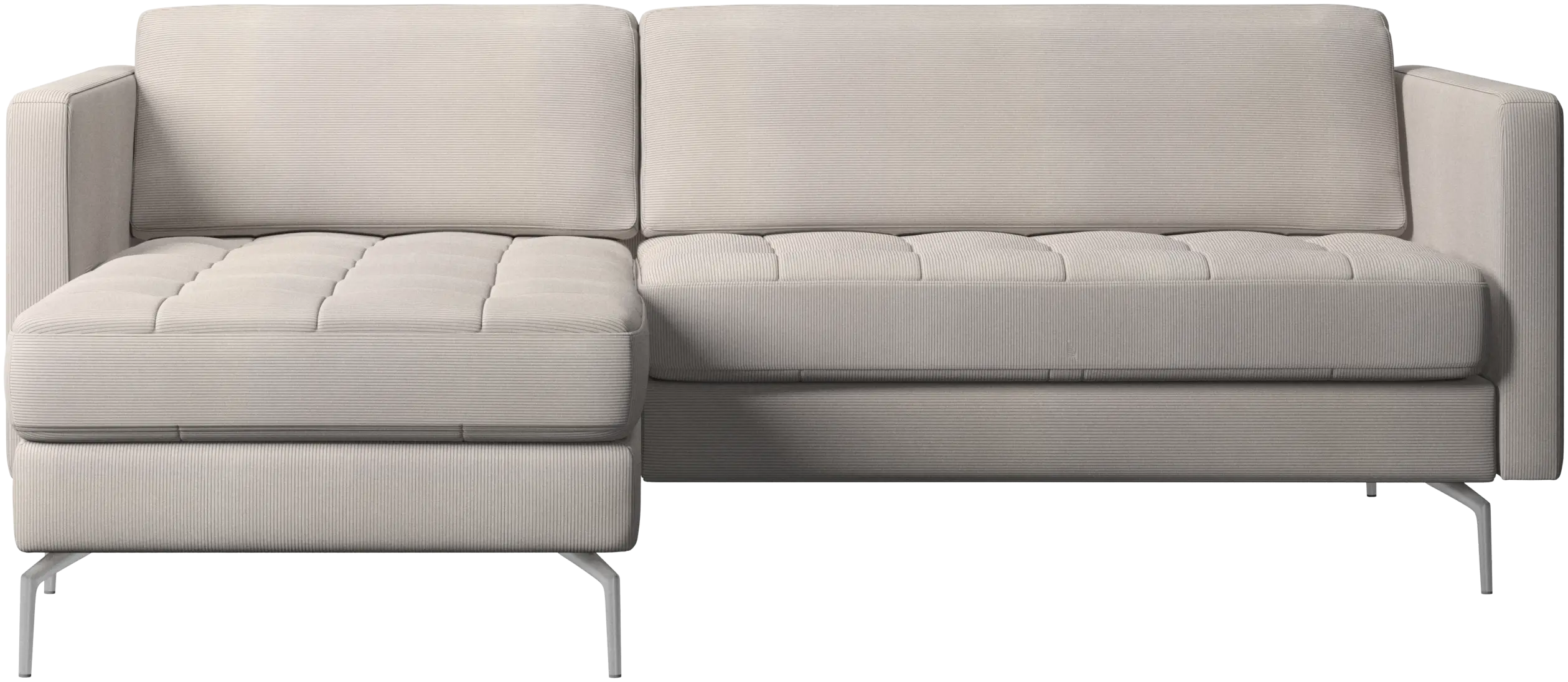 Osaka sofa with resting unit, tufted seat