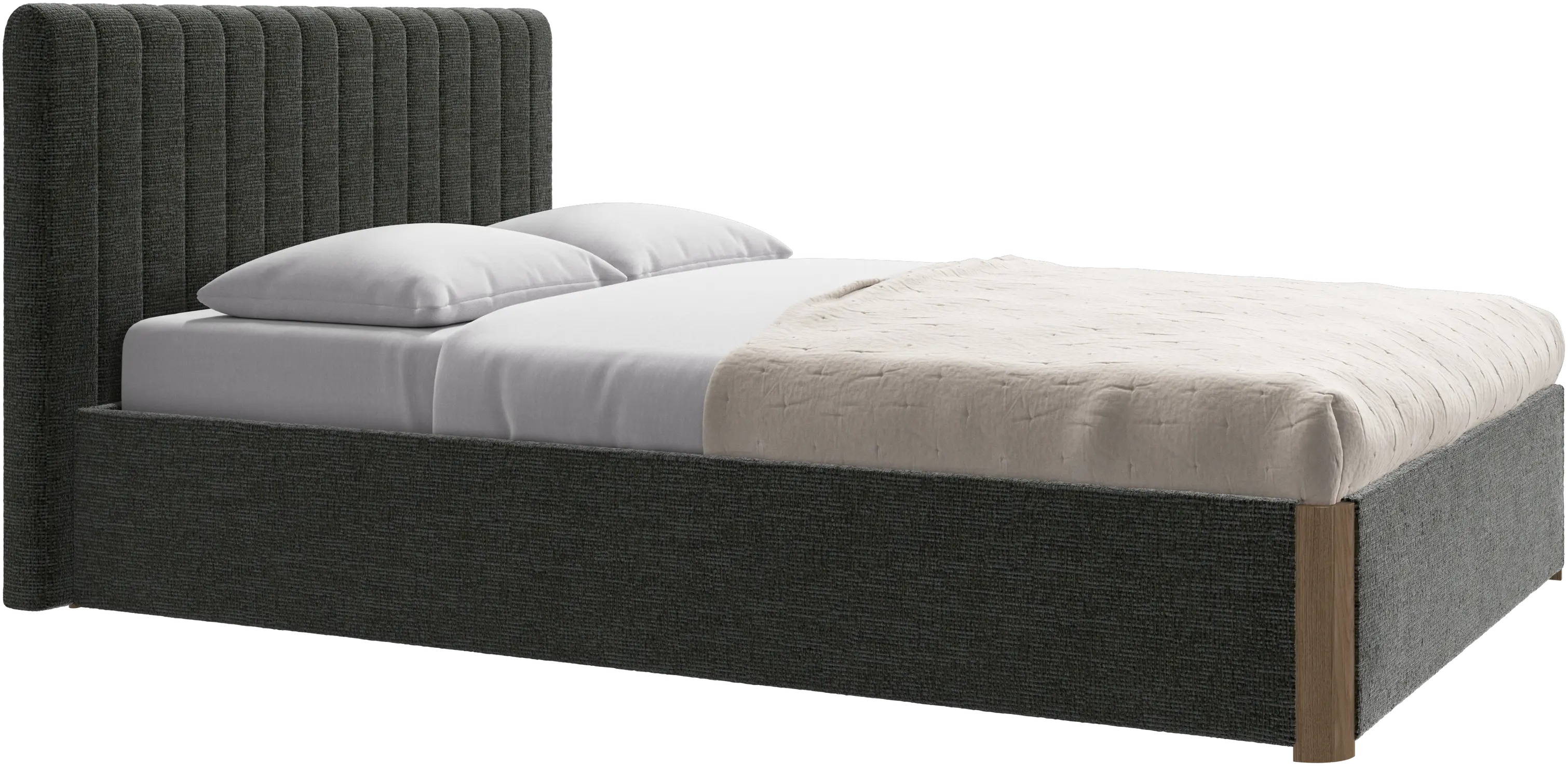 Element bed, bed-mounted headboard, with slats, excl. mattress