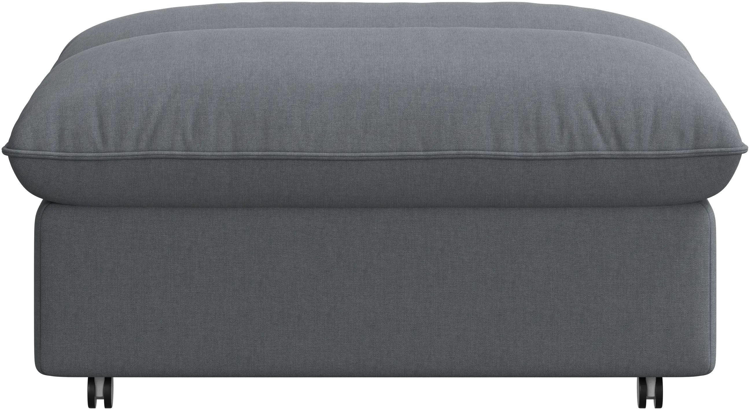 Southampton pouf on wheels with storage