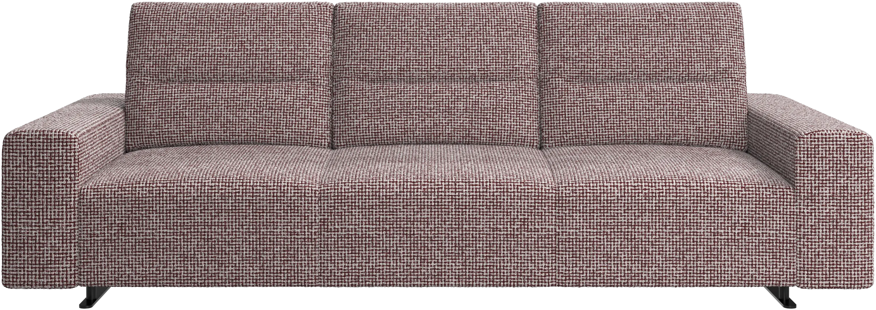 Hampton sofa with adjustable back and storage on the right side