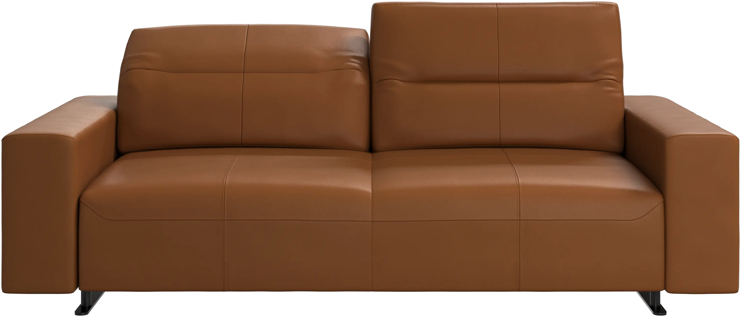 Hampton sofa with adjustable back and storage on the right side