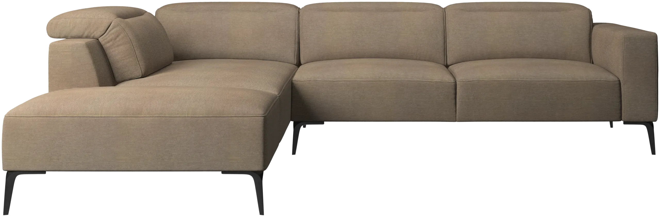 Zürich corner sofa with lounging unit