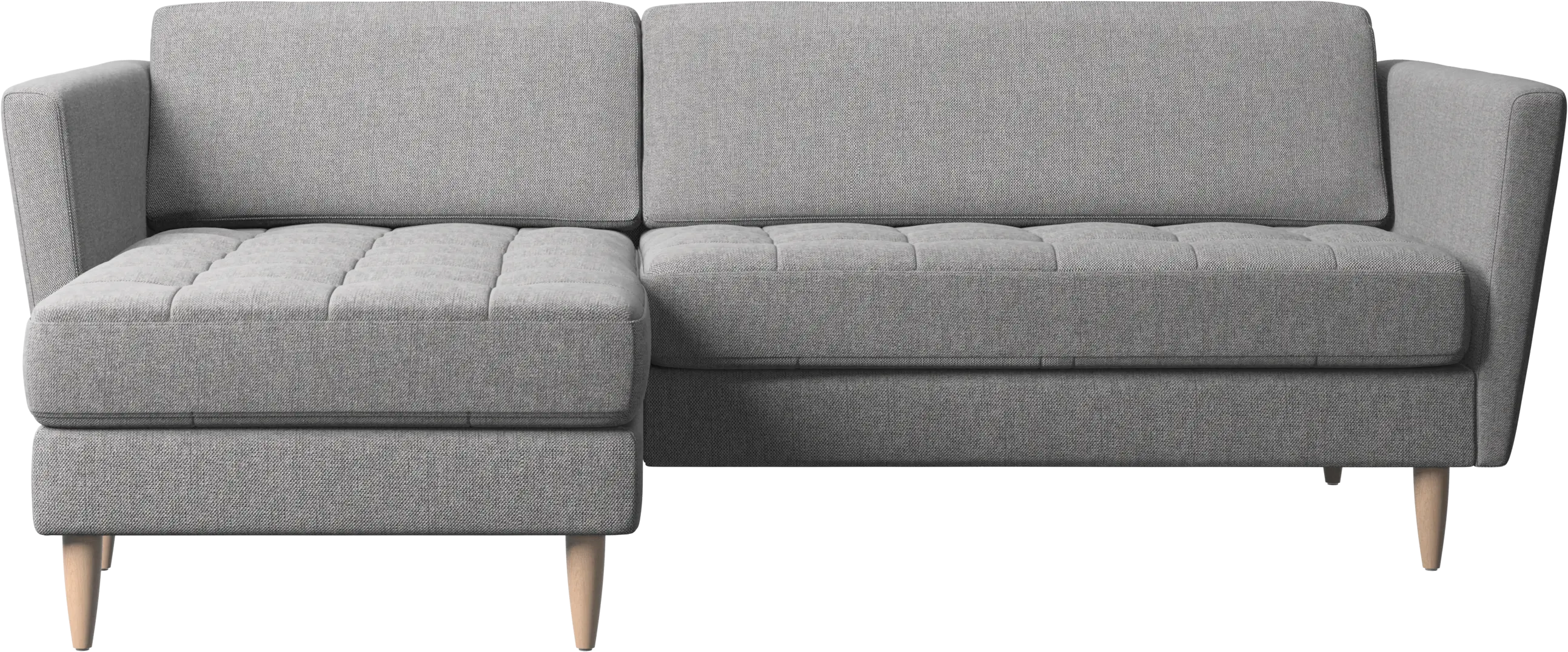 Osaka sofa with resting unit, tufted seat