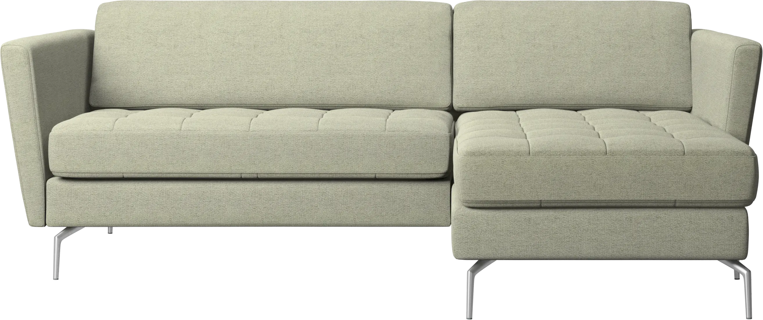 Osaka sofa with resting unit, tufted seat