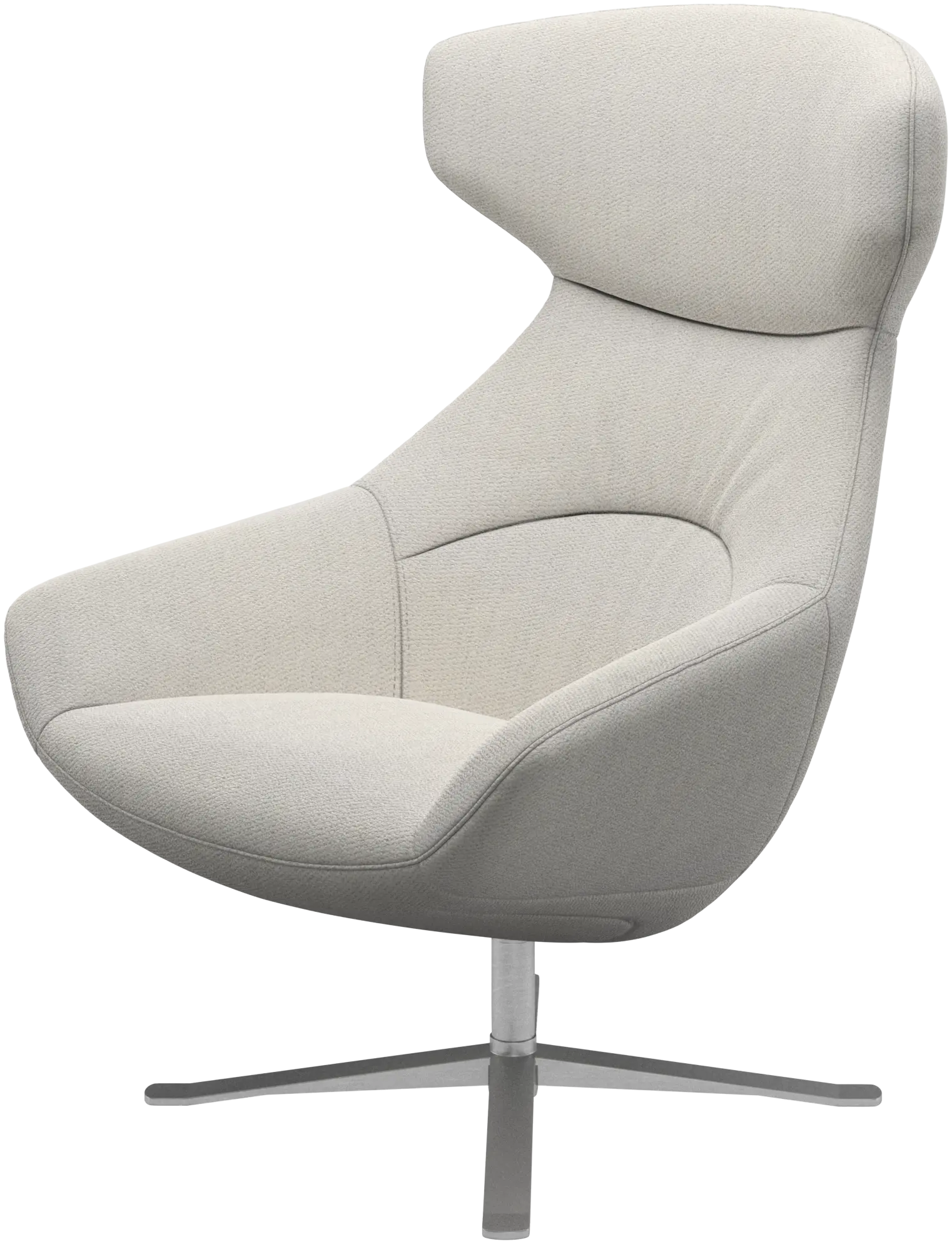 Porto chair with reclining back function and swivel base