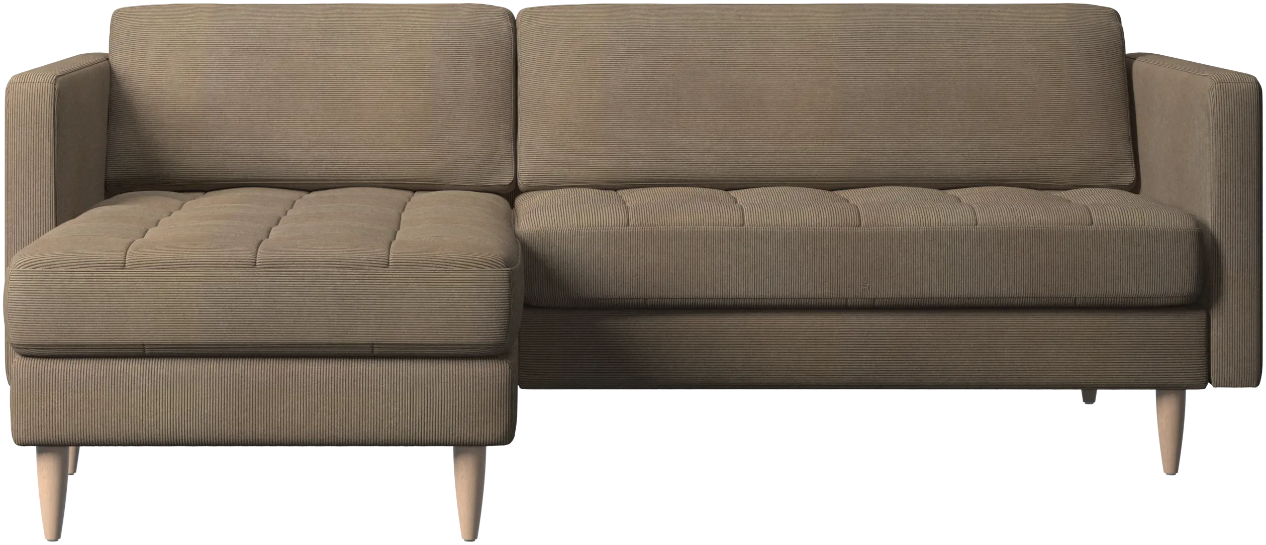 Osaka sofa with resting unit, tufted seat