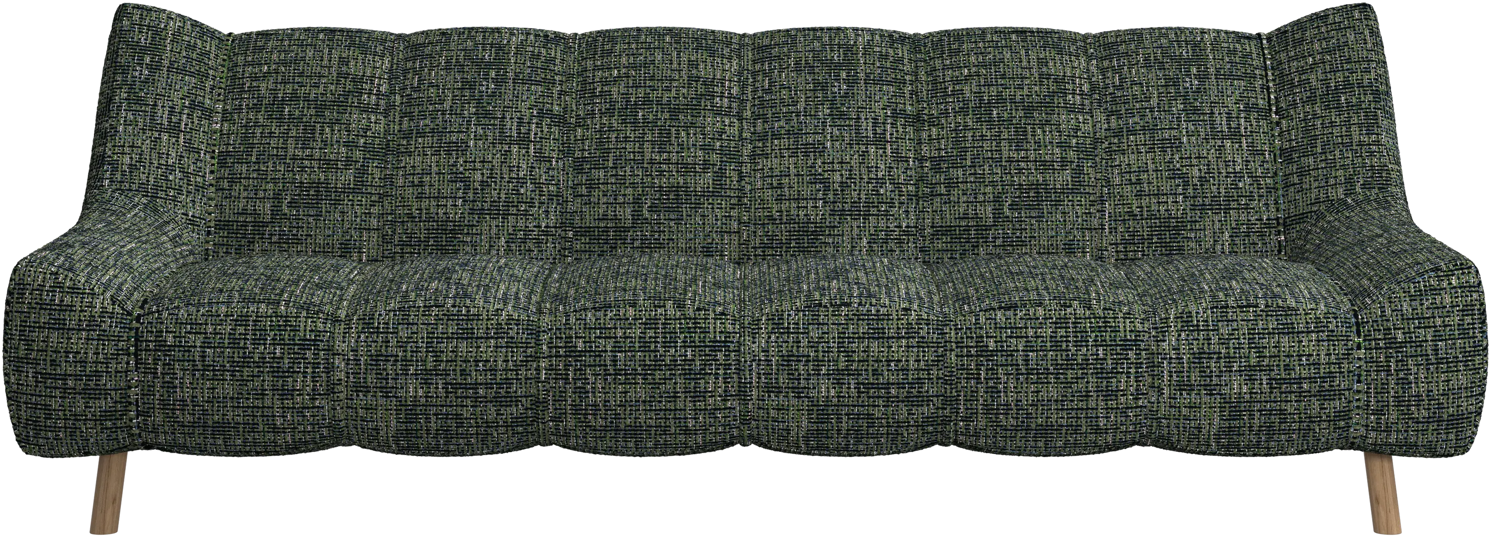 Canapé 3 places Nawabari, jambe en bois