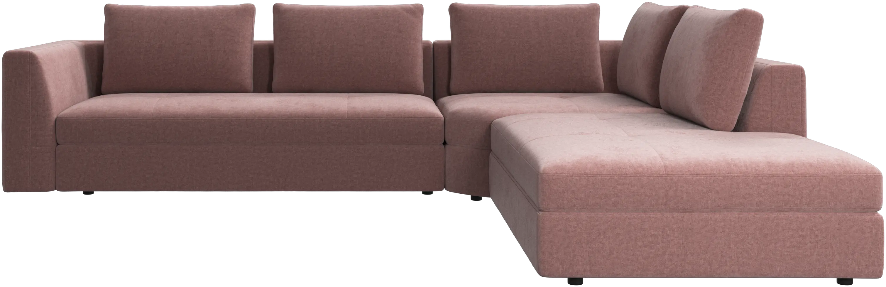 Bergamo corner sofa with lounging unit
