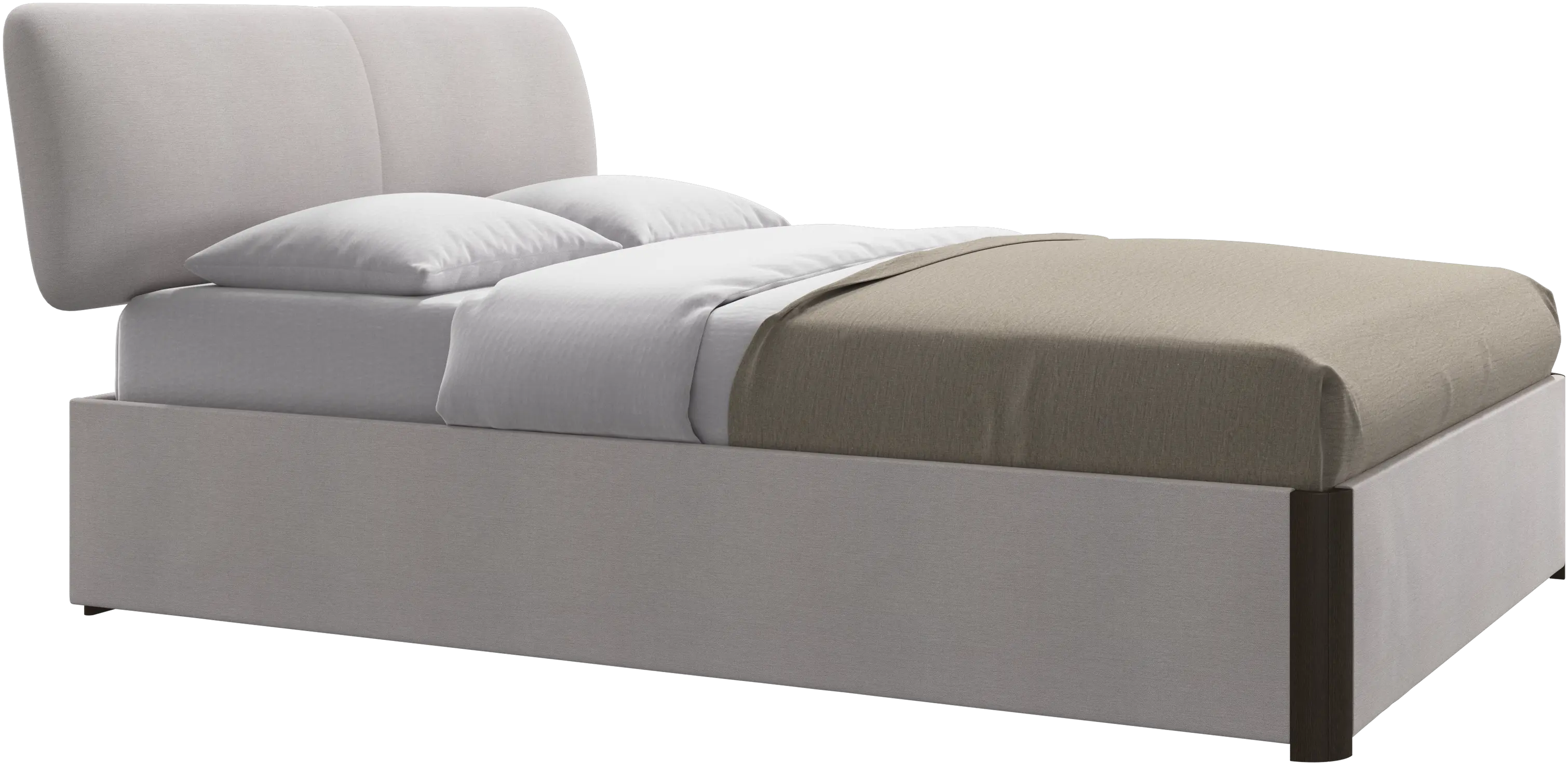 Element Bett, kopfteil bettmontiert, mit Lattenrost, exkl. Matratze