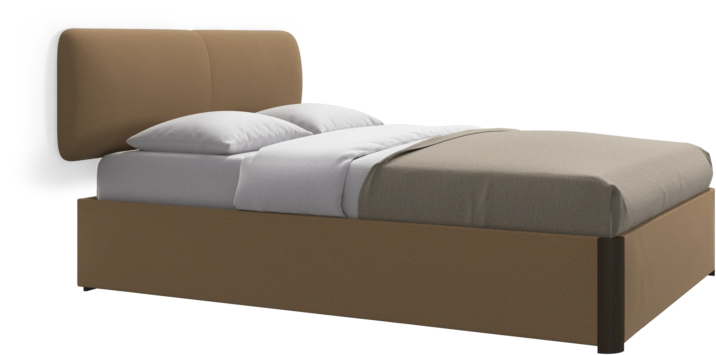 Element bed, wall-mounted headboard, with slats, excl. mattress