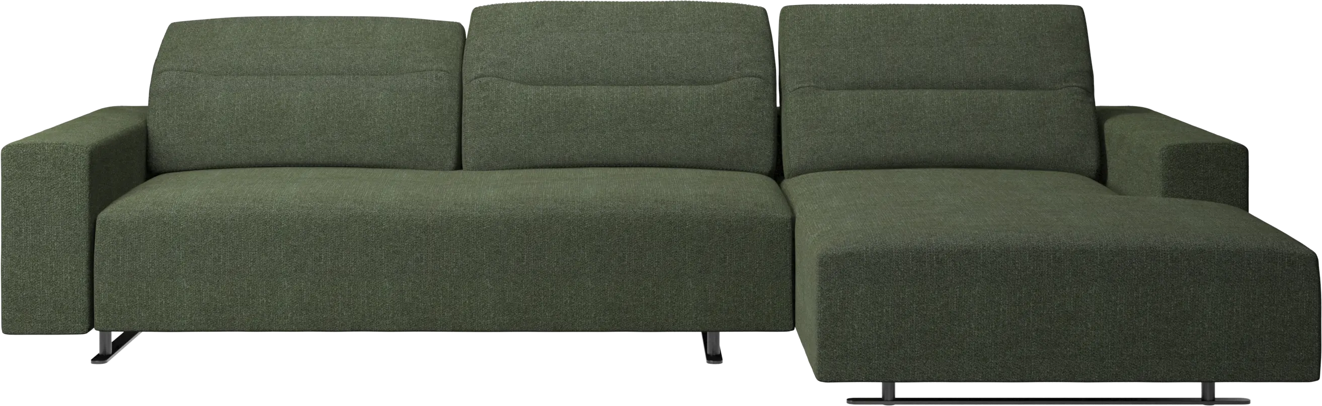 Hampton soffa med justerbart ryggstöd och vilmodul till höger
