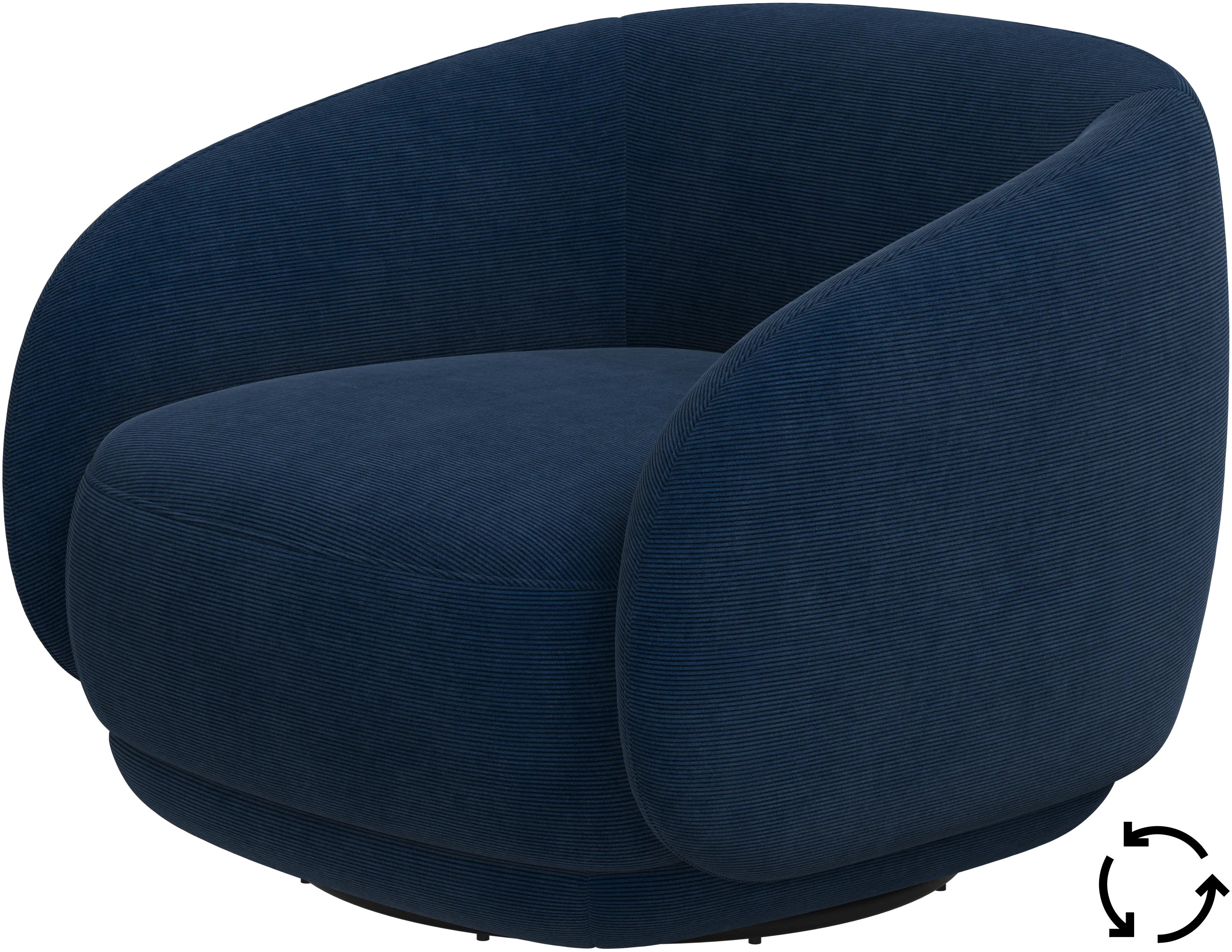 Bolzano chair with swivel base