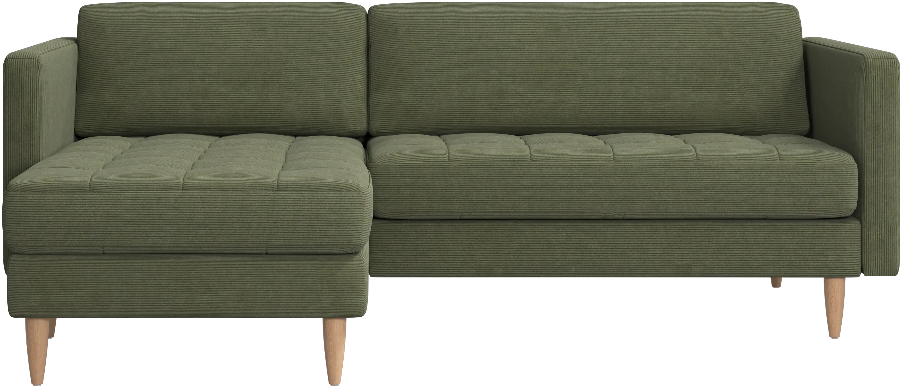 Osaka sofa with resting unit, tufted seat