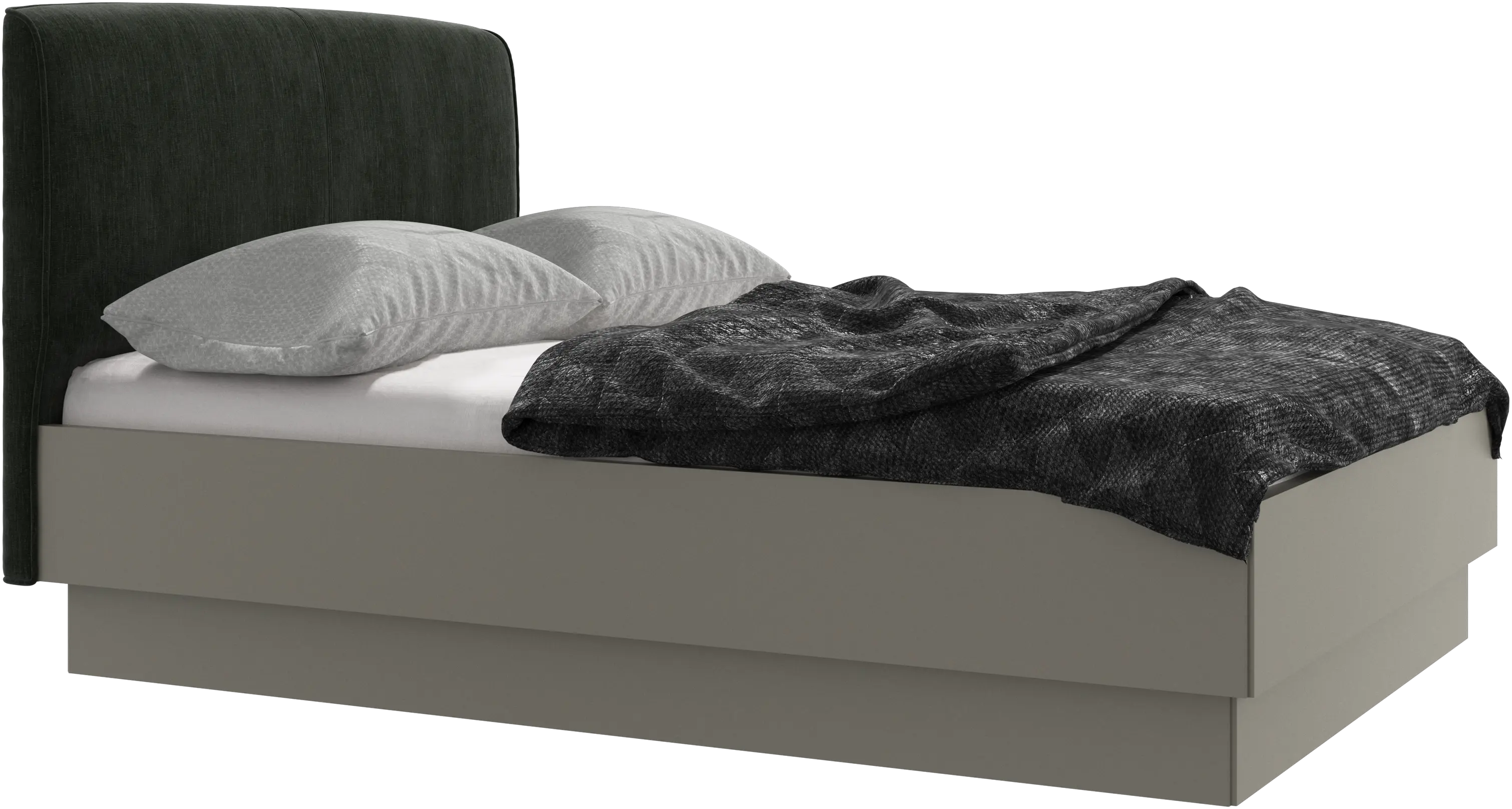 Houston, upholstered bed with storage