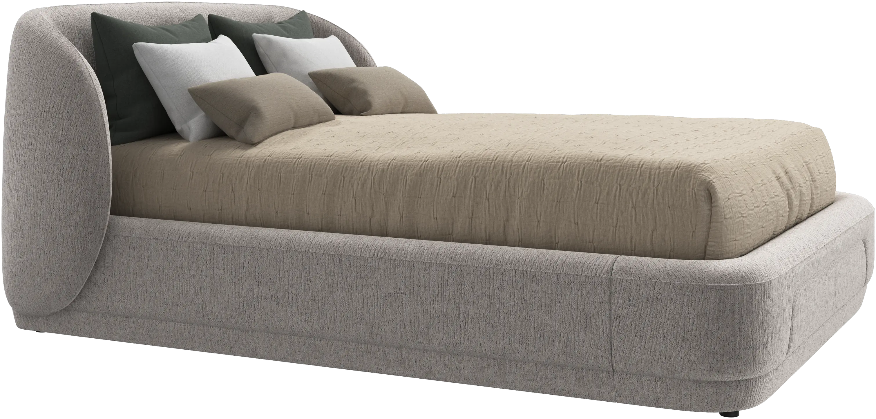 Bolzano bed with slats - W140xL190cm