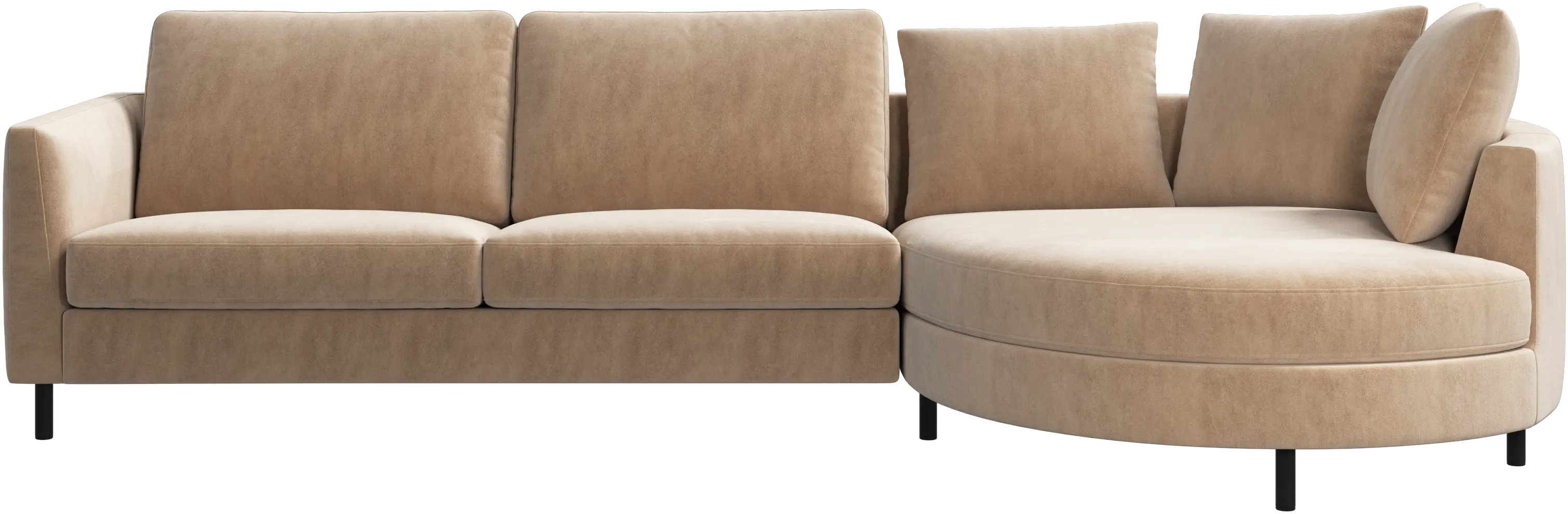 Sofá Indivi con módulo chaise-longue a la derecha
