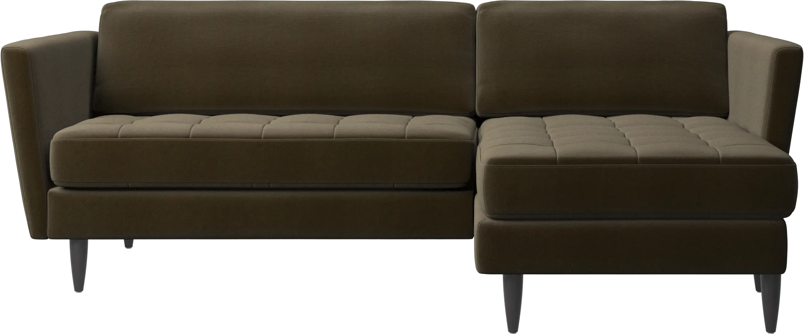 Osaka sofa with resting unit, tufted seat