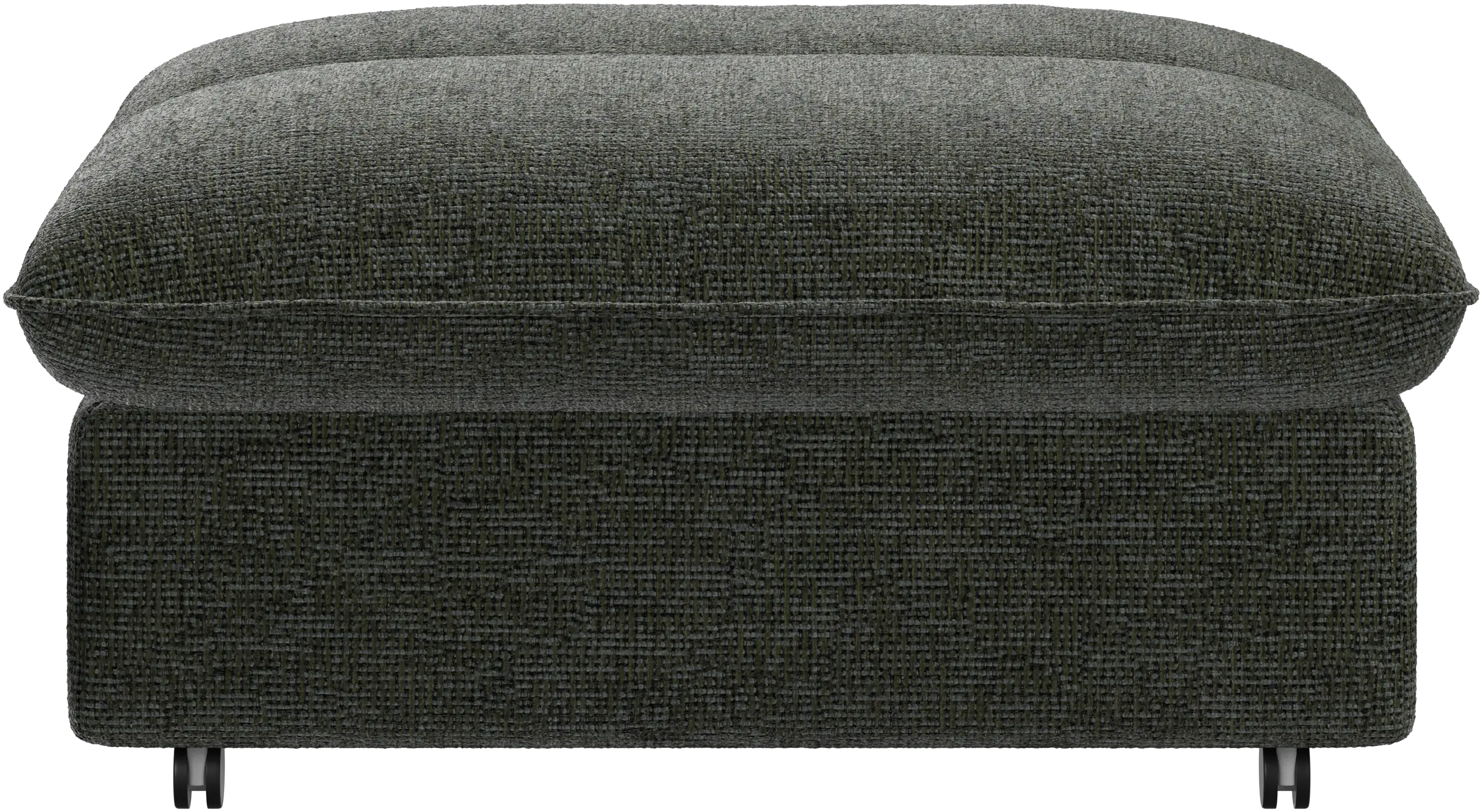 Southampton pouf on wheels with storage