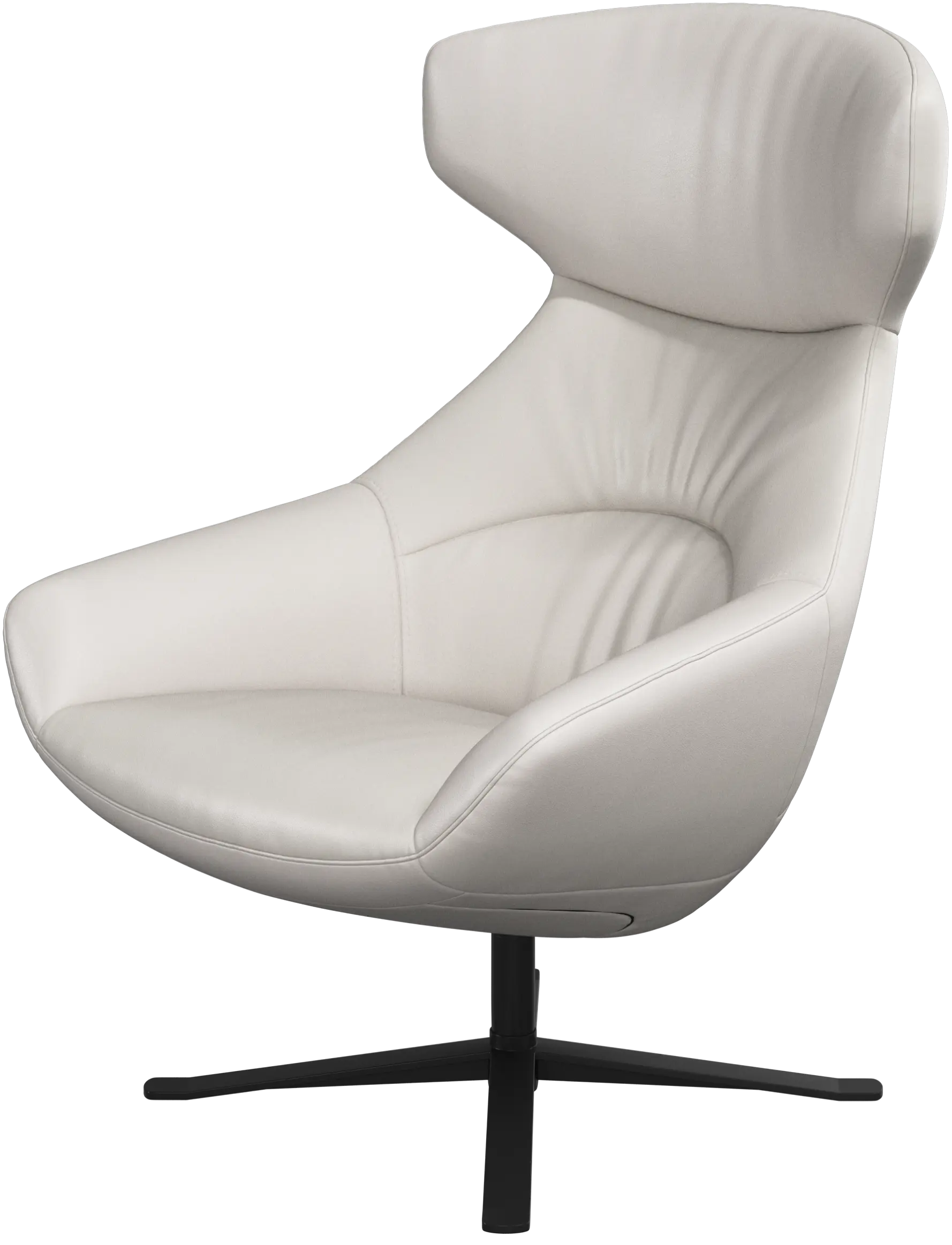 Porto chair with reclining back function and swivel base