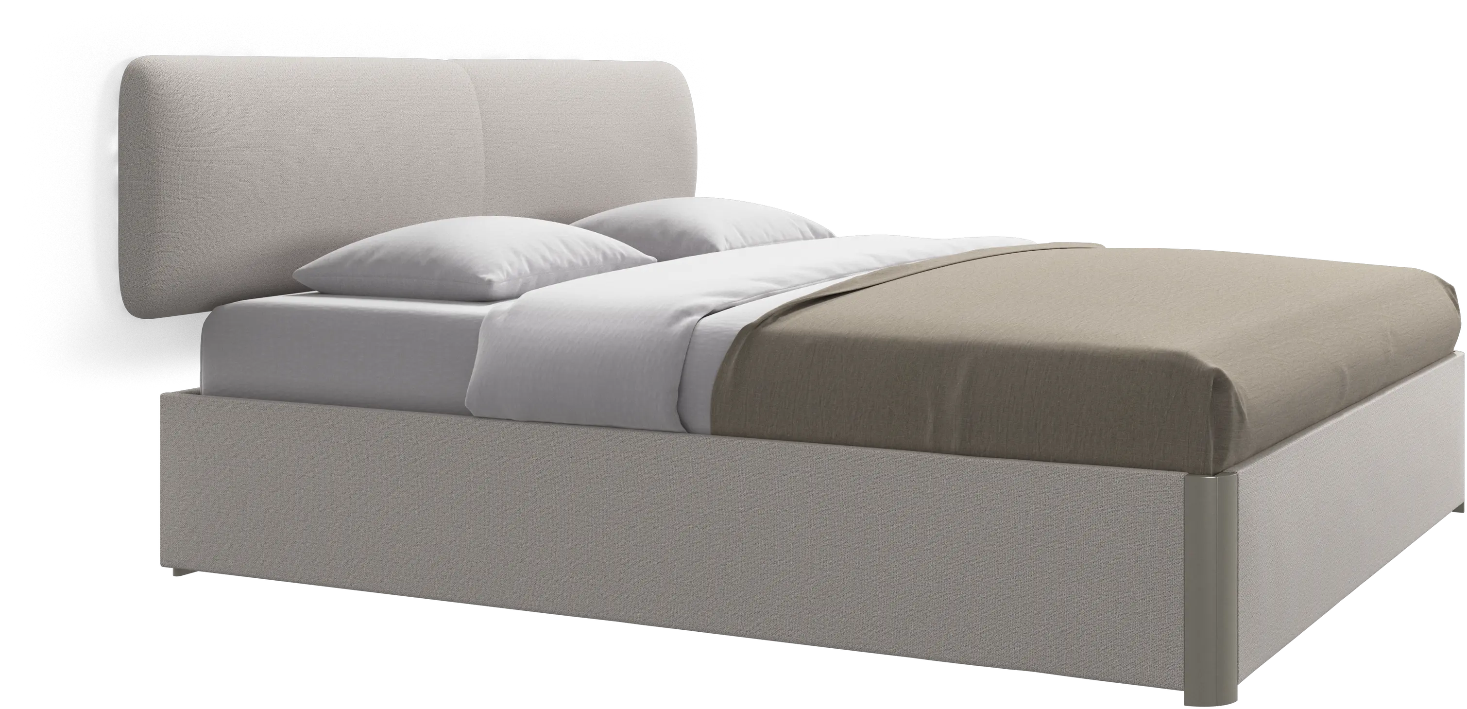 Element bed, wall-mounted headboard, with slats, excl. mattress
