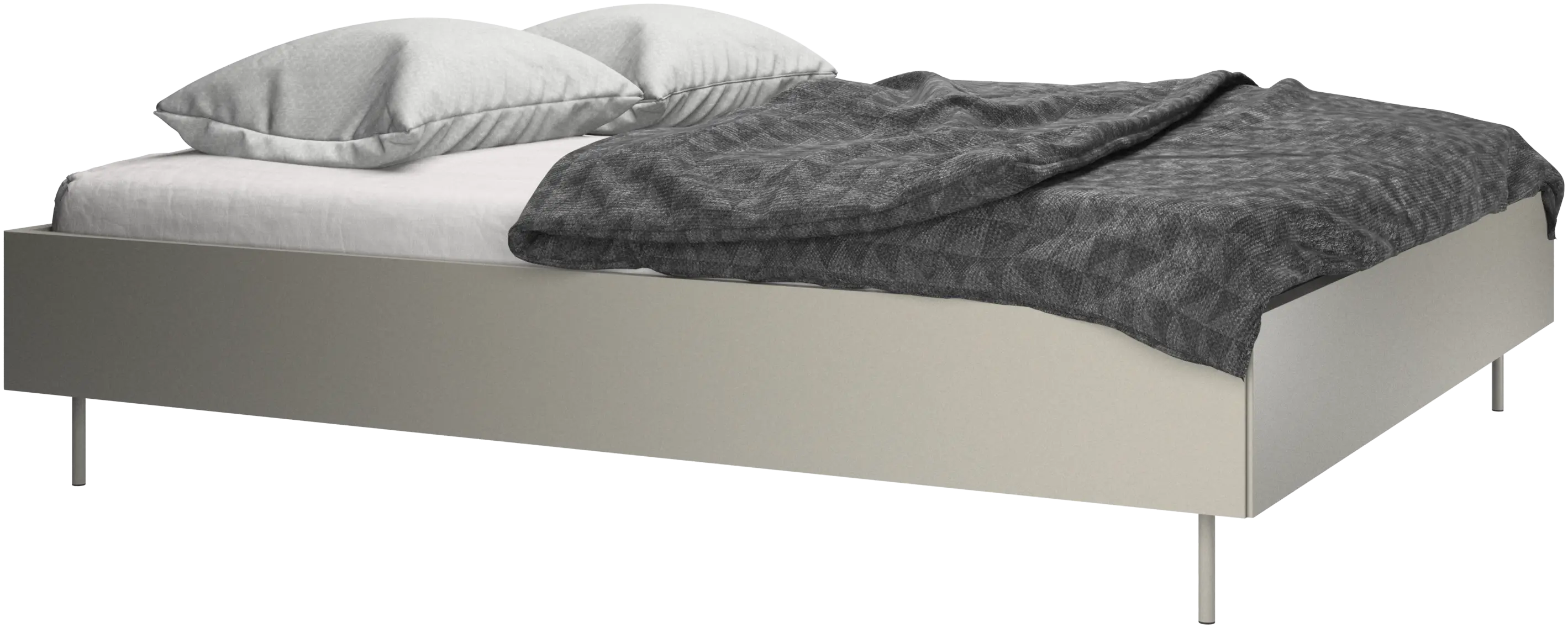 Lugano, Without headboard, with slats and legs