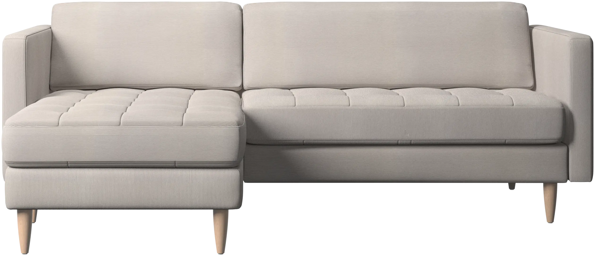 Osaka sofa with resting unit, tufted seat