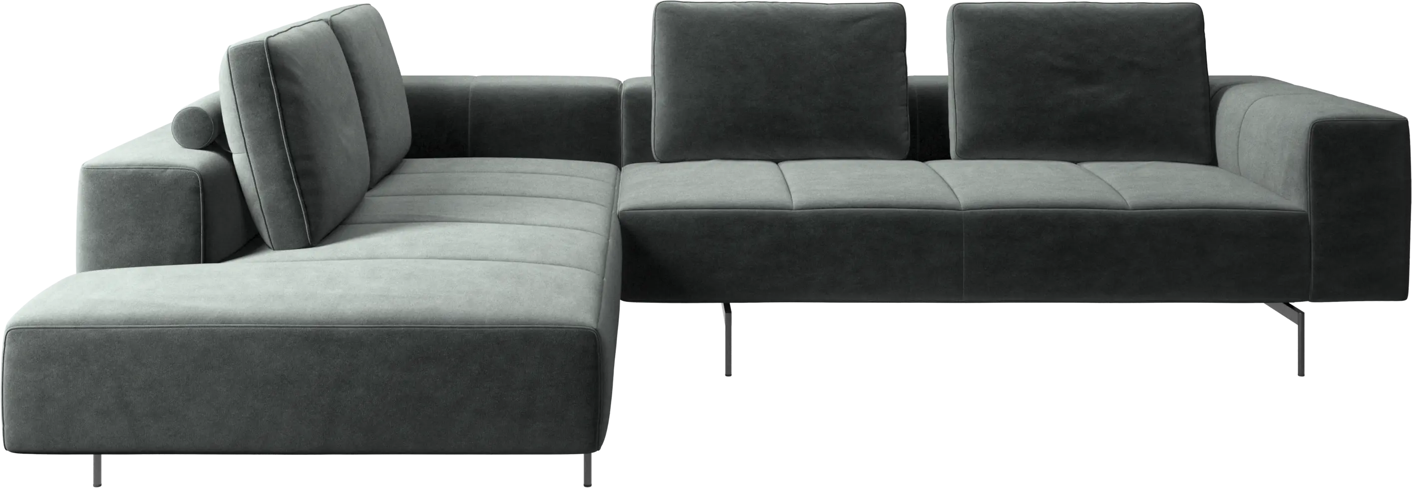 Amsterdam corner sofa with lounging unit