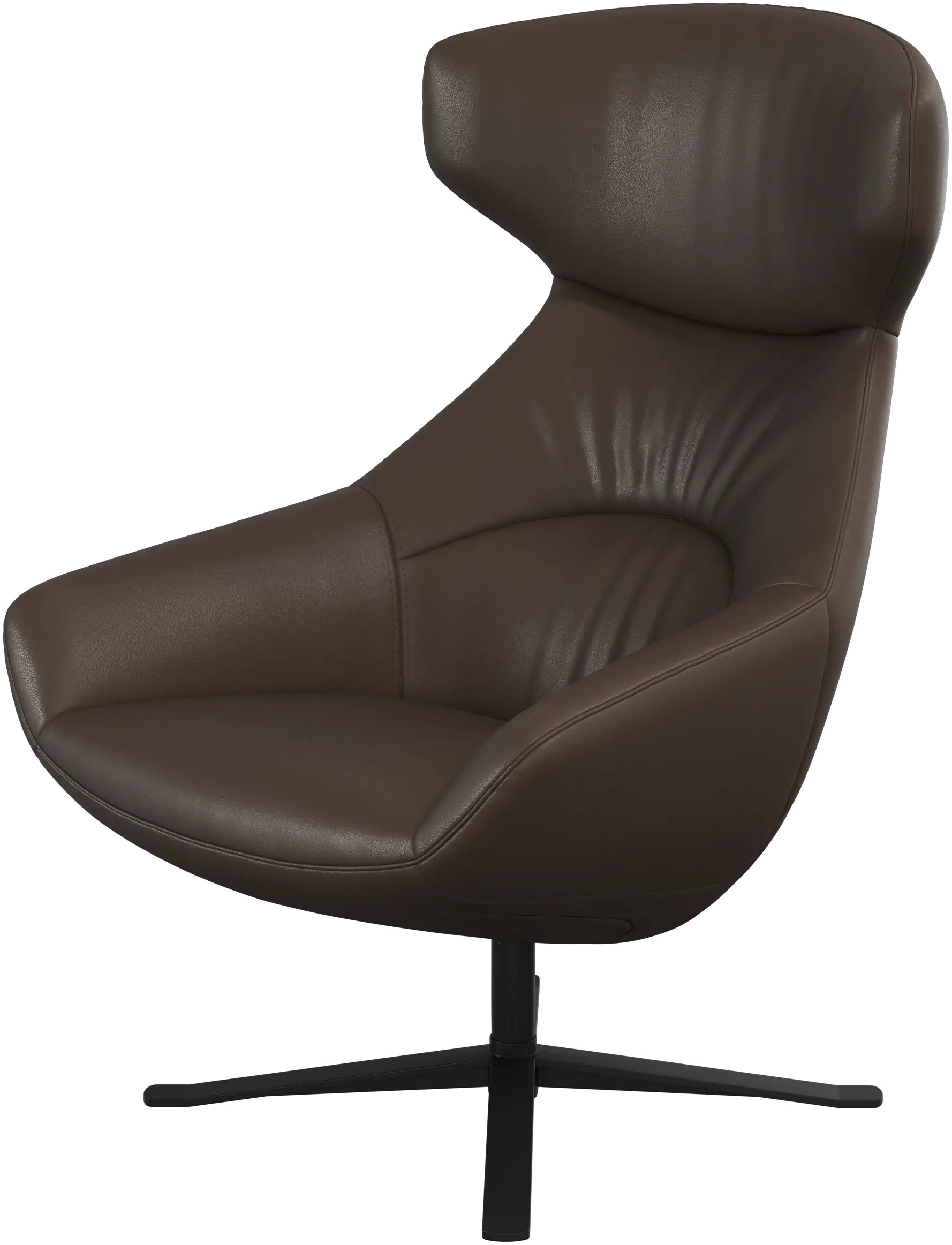 Porto chair with reclining back function and swivel base