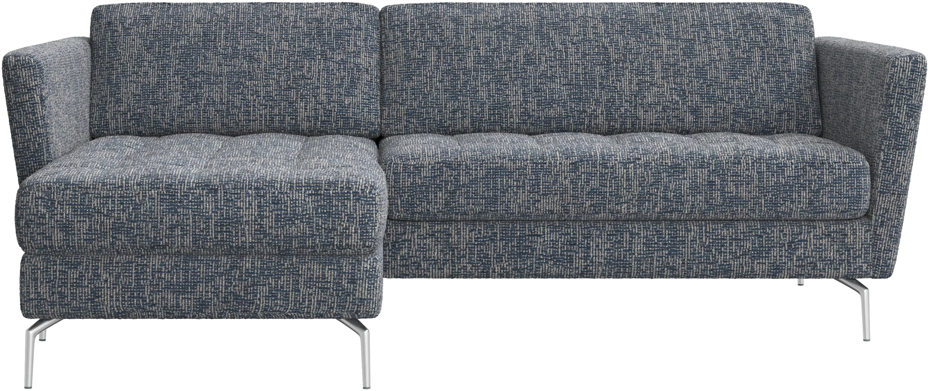 Osaka sofa with resting unit, tufted seat