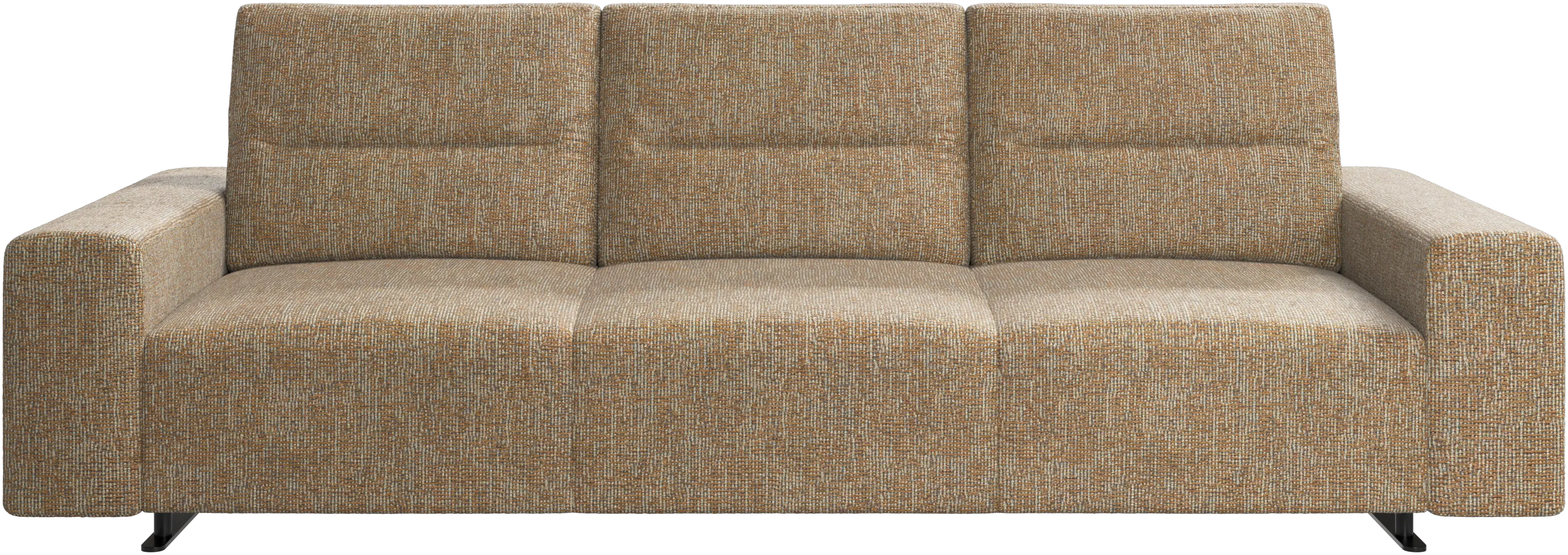 Hampton sofa with adjustable back and storage on the left side
