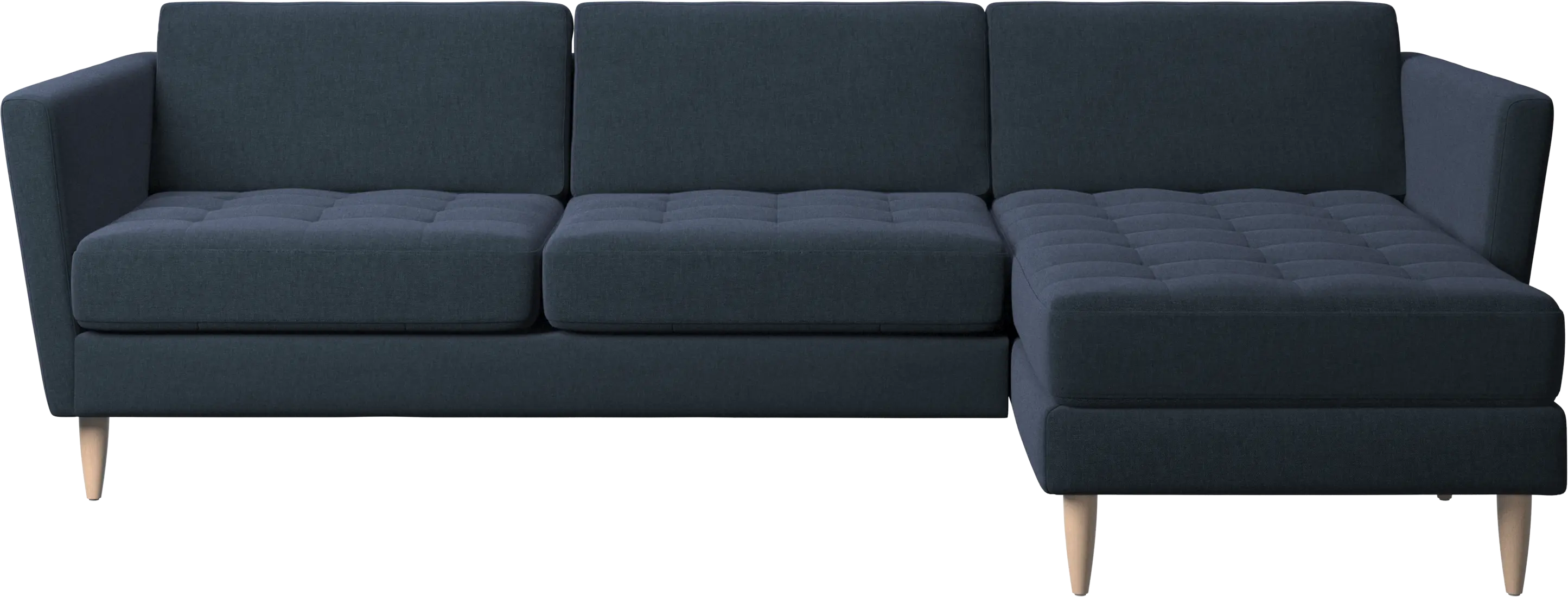 Osaka sofa with resting unit, tufted seat