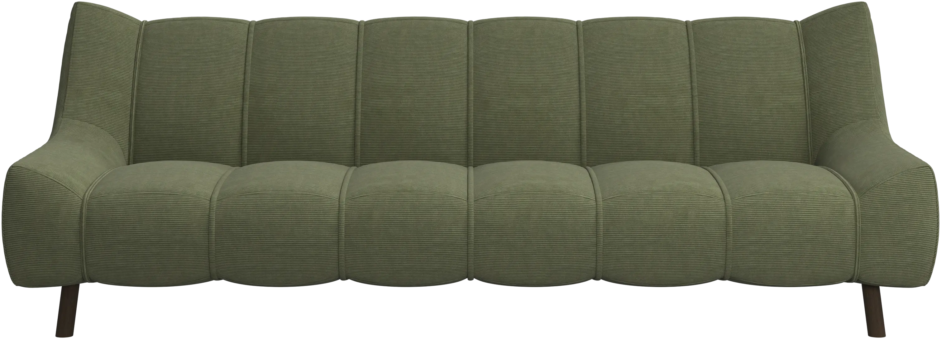 Nawabari 3 seater sofa, wooden leg
