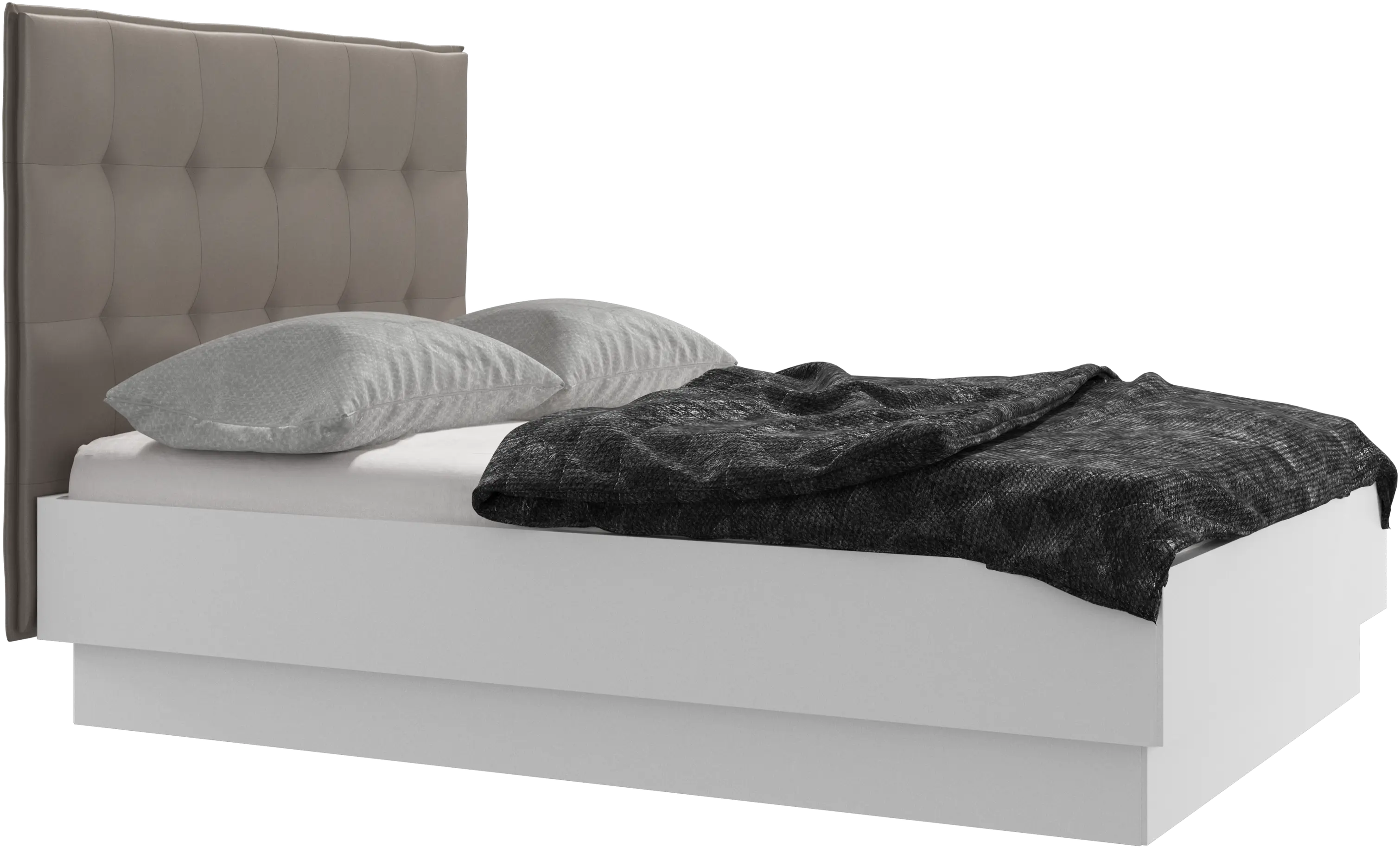 Cama con canapé Lugano, estructura elevable y tablado, no incluye colchón