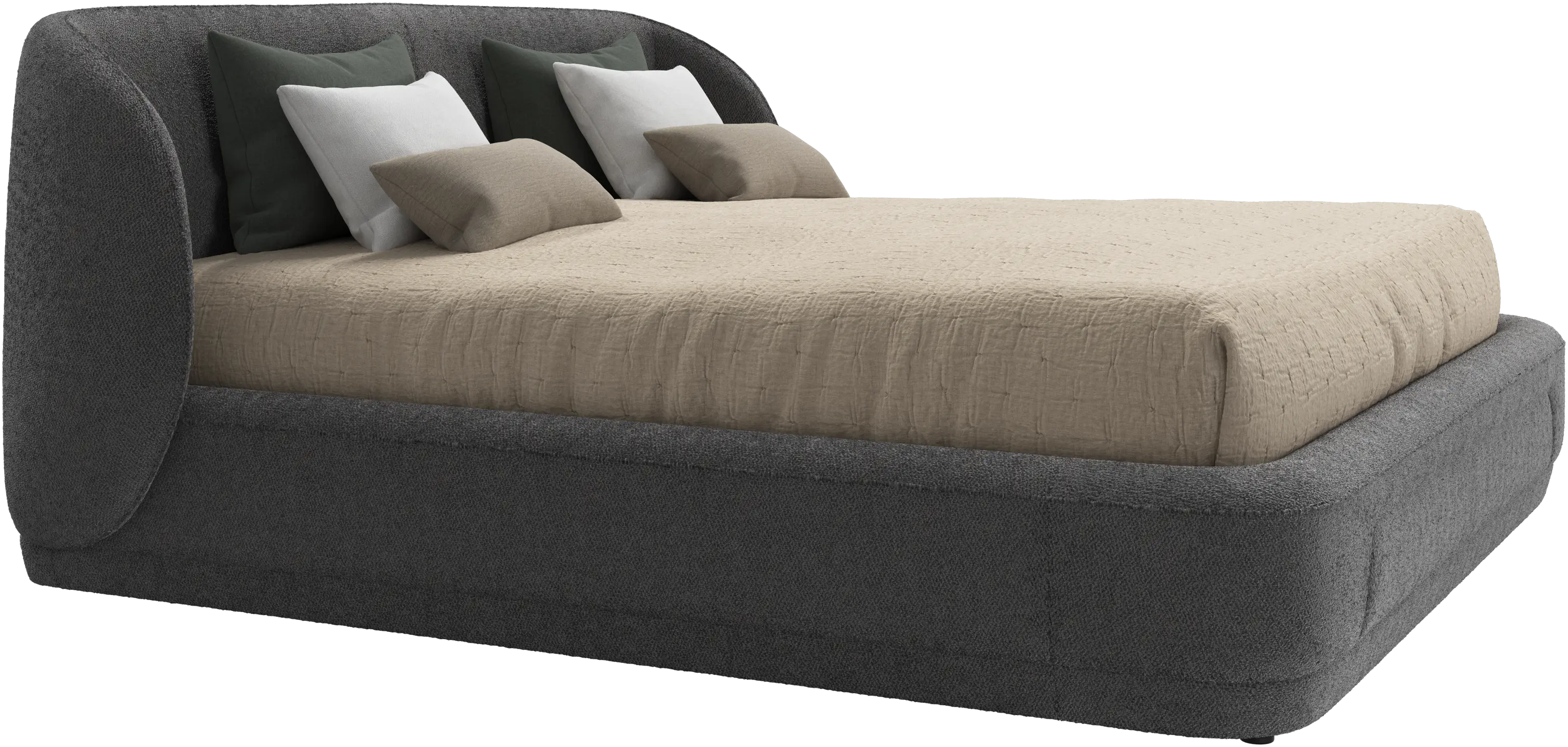Bolzano bed with slats  - W193xL203cm