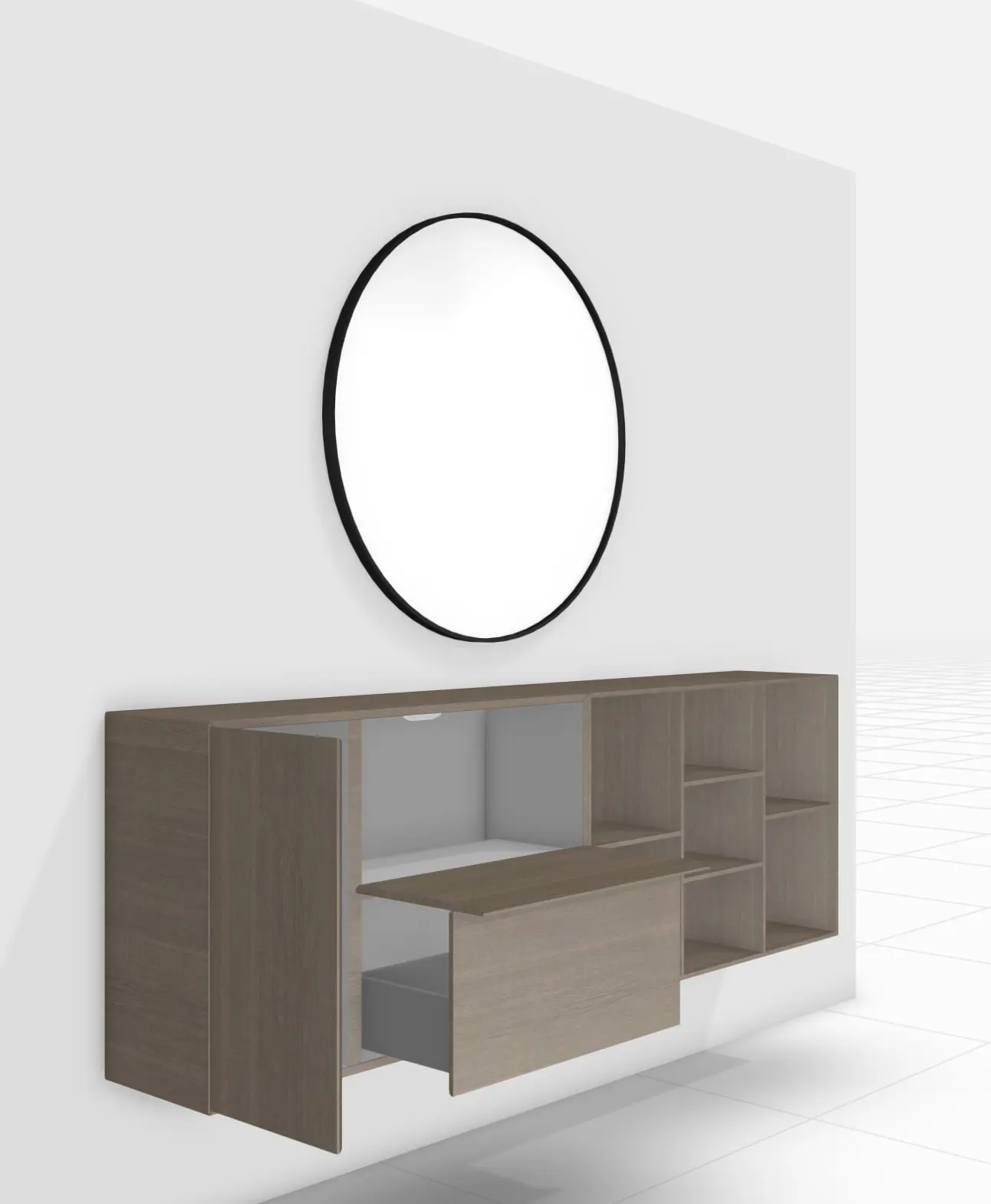Storage Como Wall System & Lugano Closed Storage (available as a set and/or individually) - COCHI001 / LOCHI001 - SAVE £600