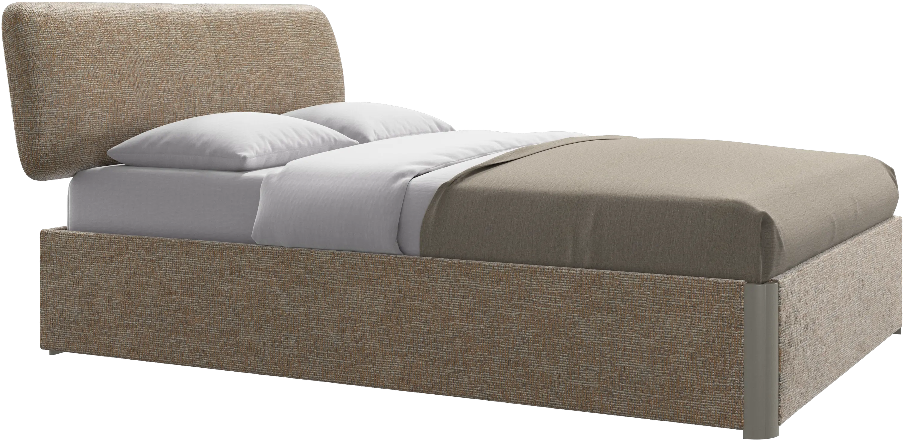 Element bed, bed-mounted headboard, with slats, excl. mattress