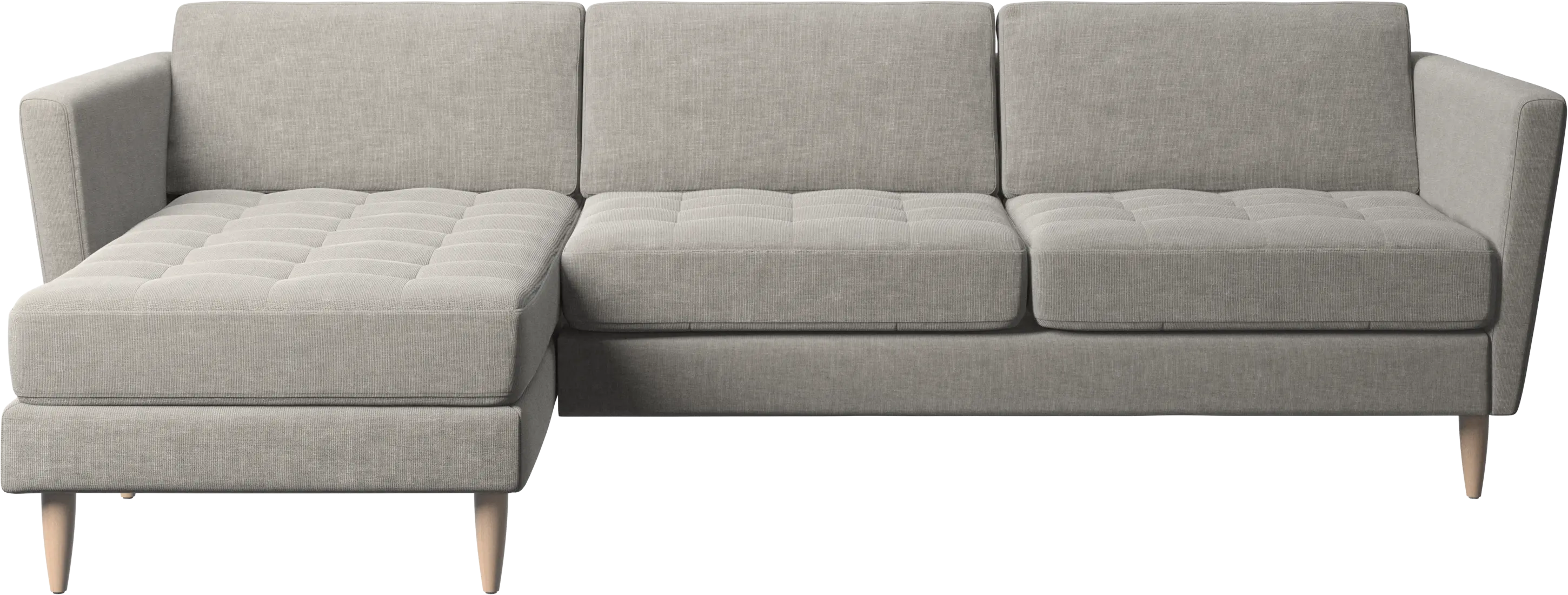 Osaka sofa with resting unit, tufted seat