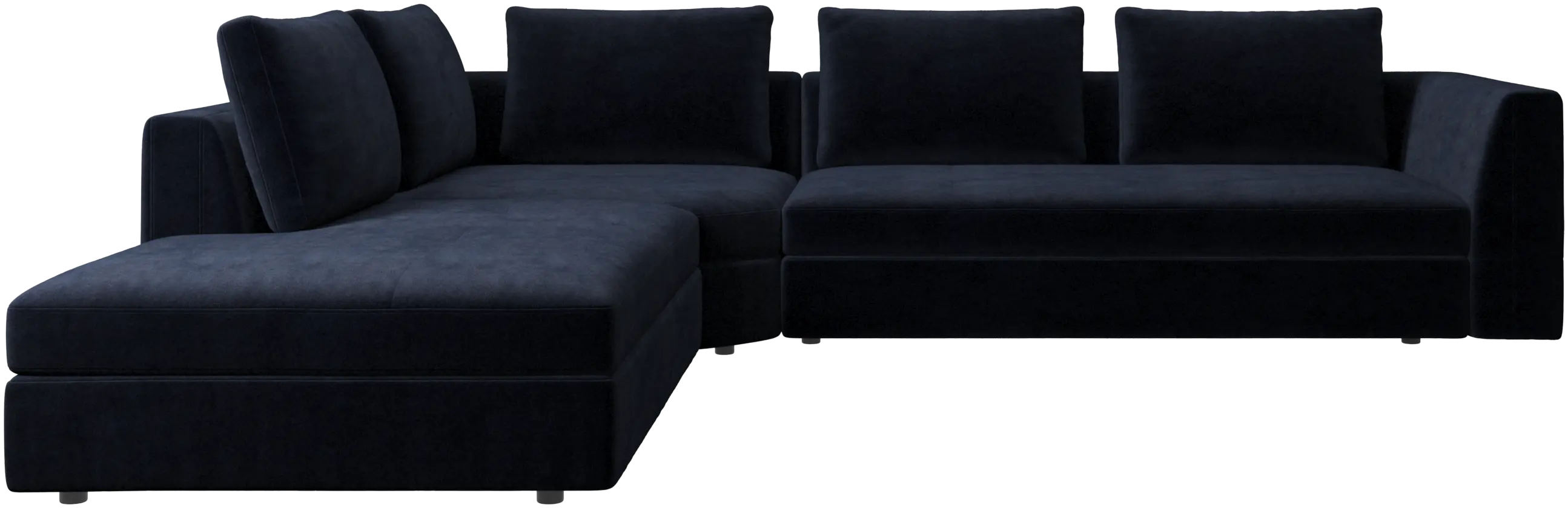 Bergamo corner sofa with lounging unit