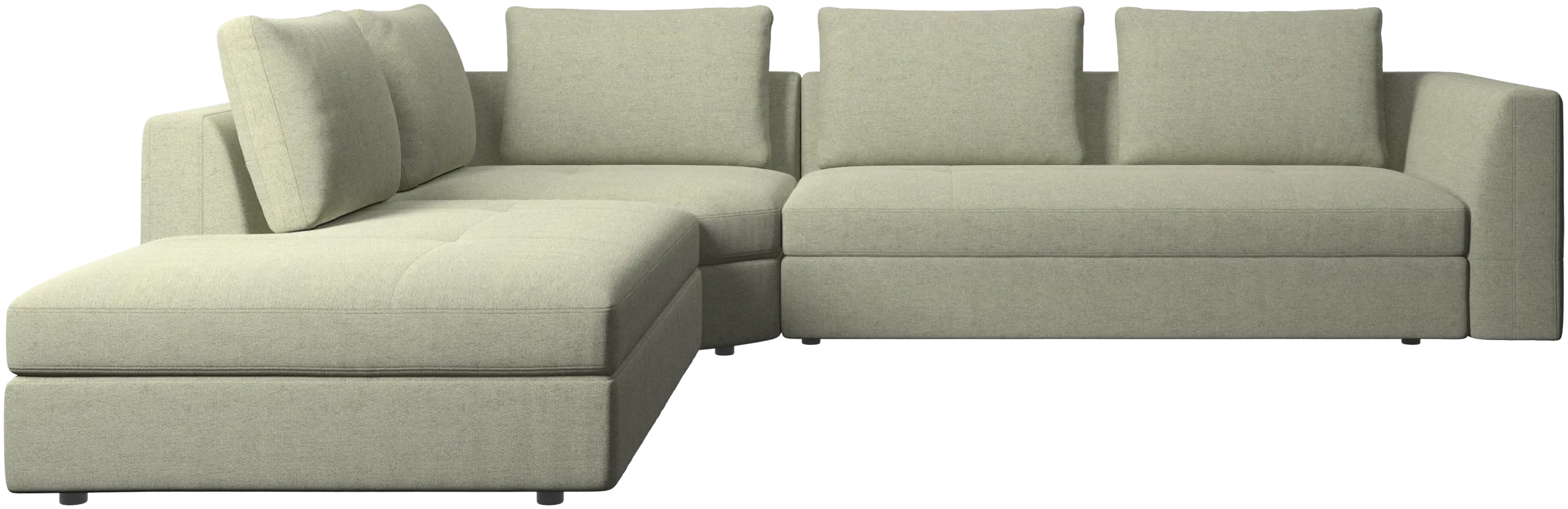 Bergamo corner sofa with lounging unit
