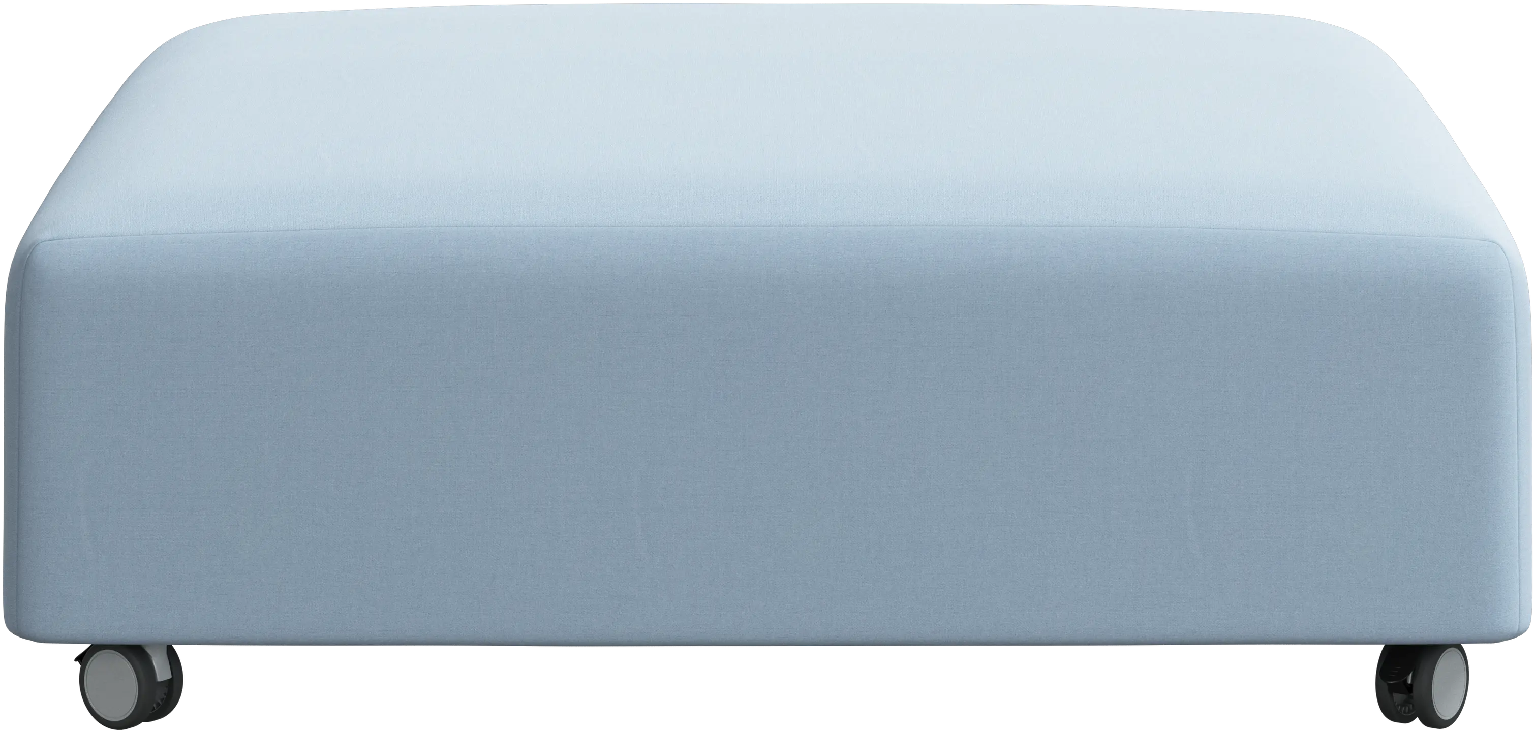 Hampton pouf on wheels