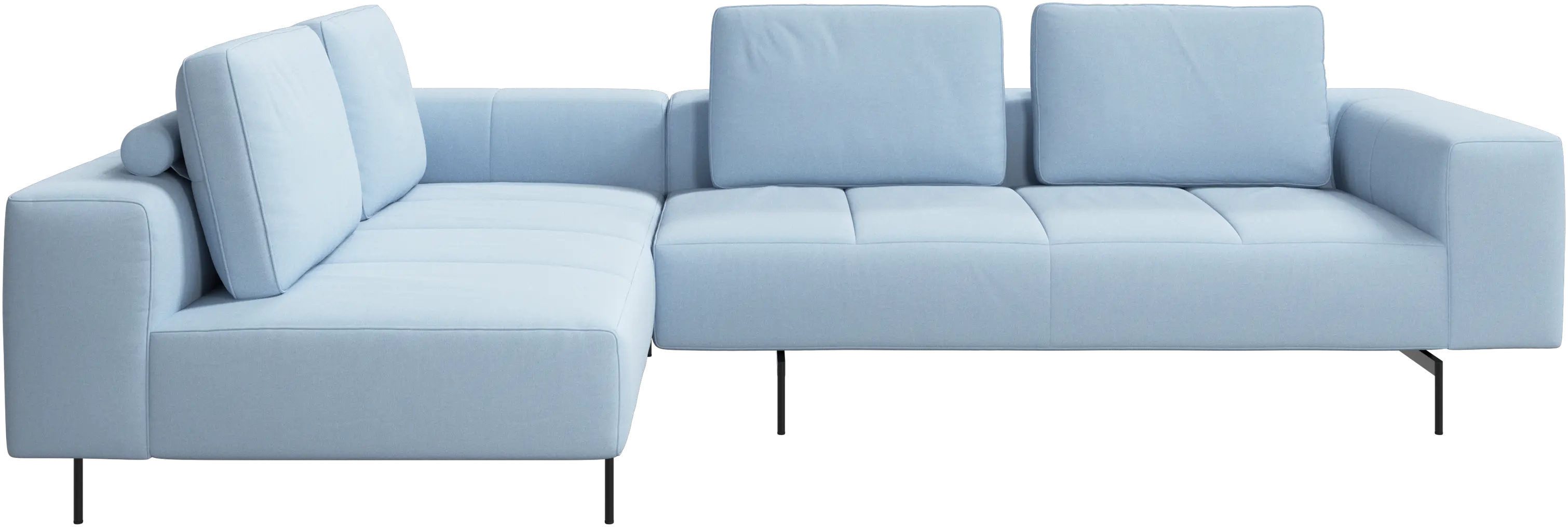 Amsterdam corner sofa with lounging unit