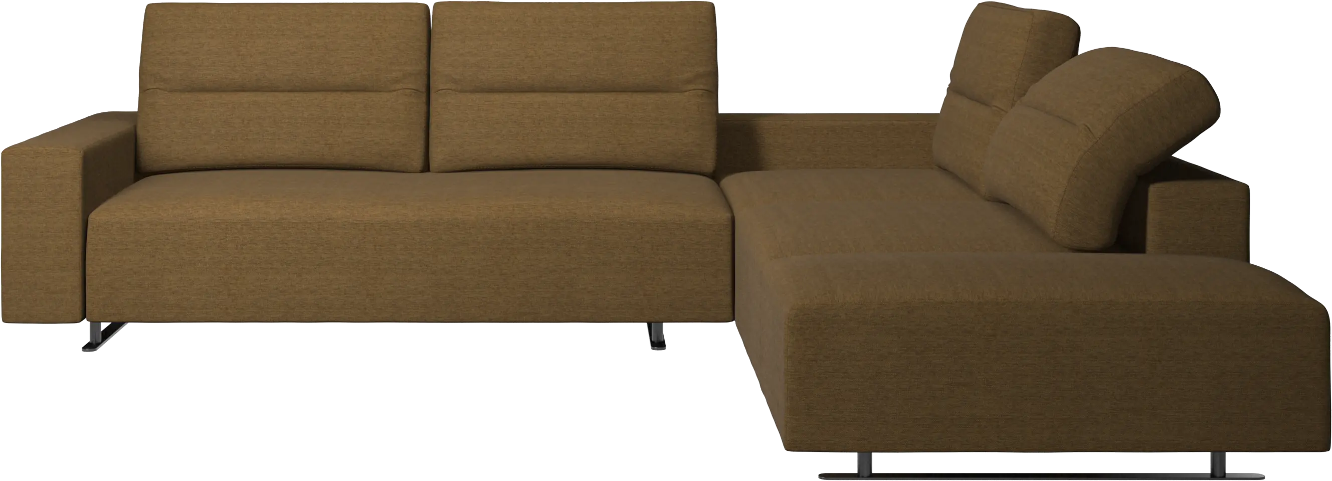 Hampton コーナーソファ (リクライニング機能&左収納付き)