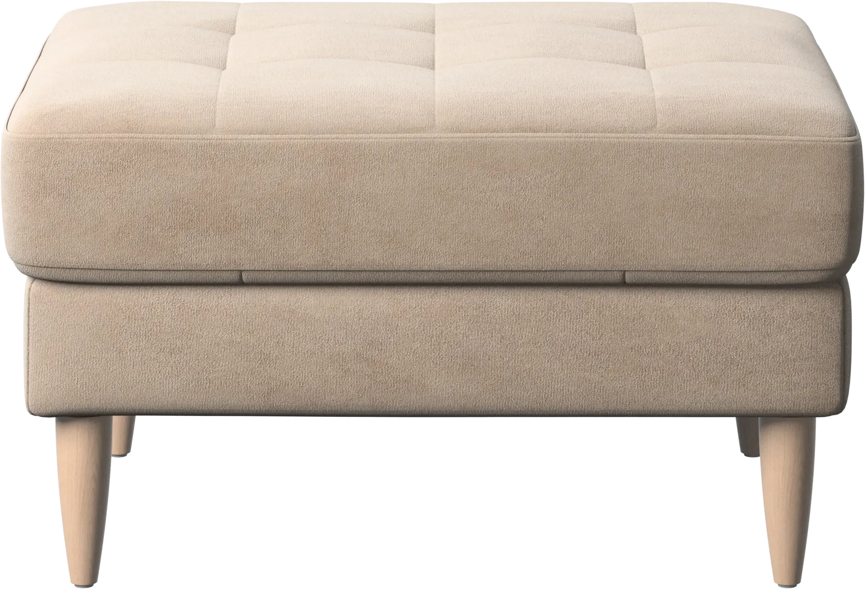 Osaka footstool, tufted seat