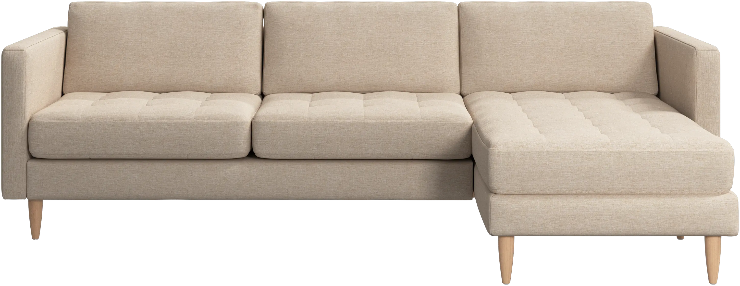 Osaka sofa with resting unit, tufted seat